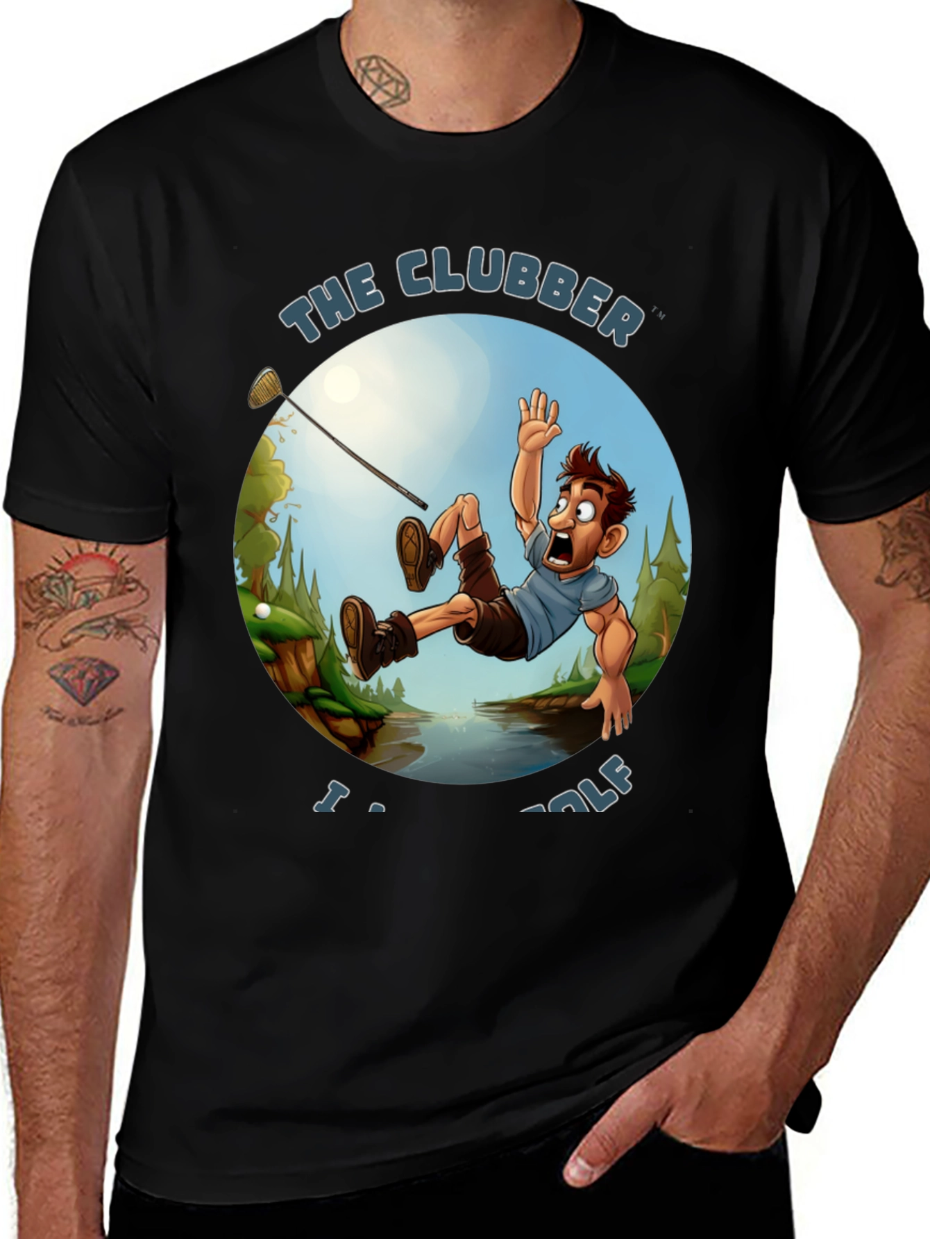 The Clubber Golf T-Shirt - Funny Graphic Tee
