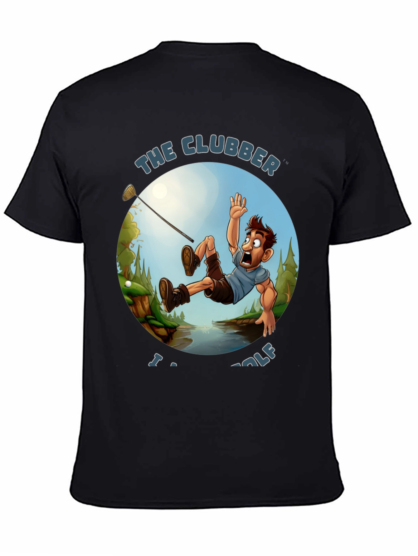 The Clubber Golf T-Shirt - Funny Graphic Tee