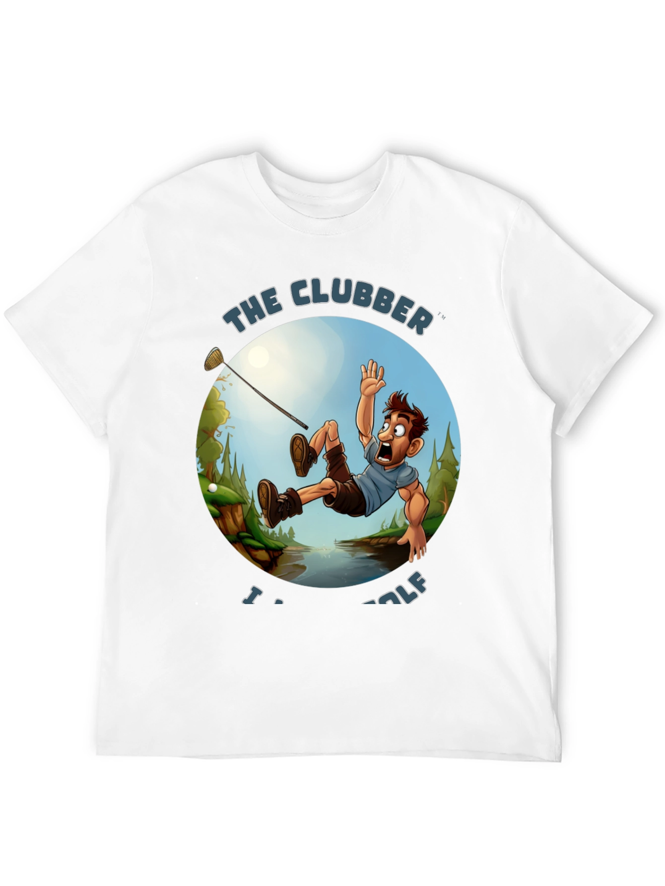 The Clubber Golf T-Shirt - Funny Graphic Tee