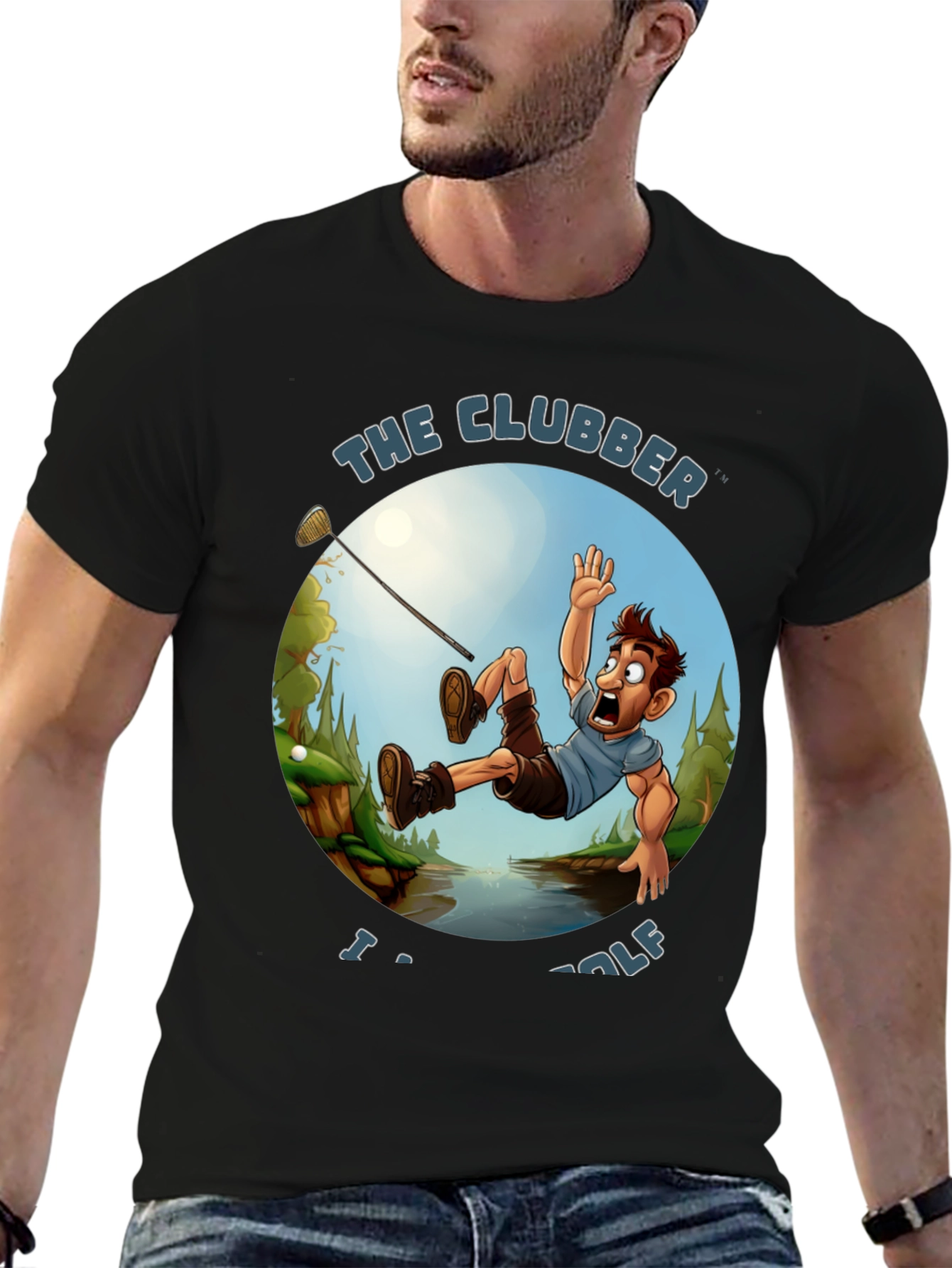 The Clubber Golf T-Shirt - Funny Graphic Tee