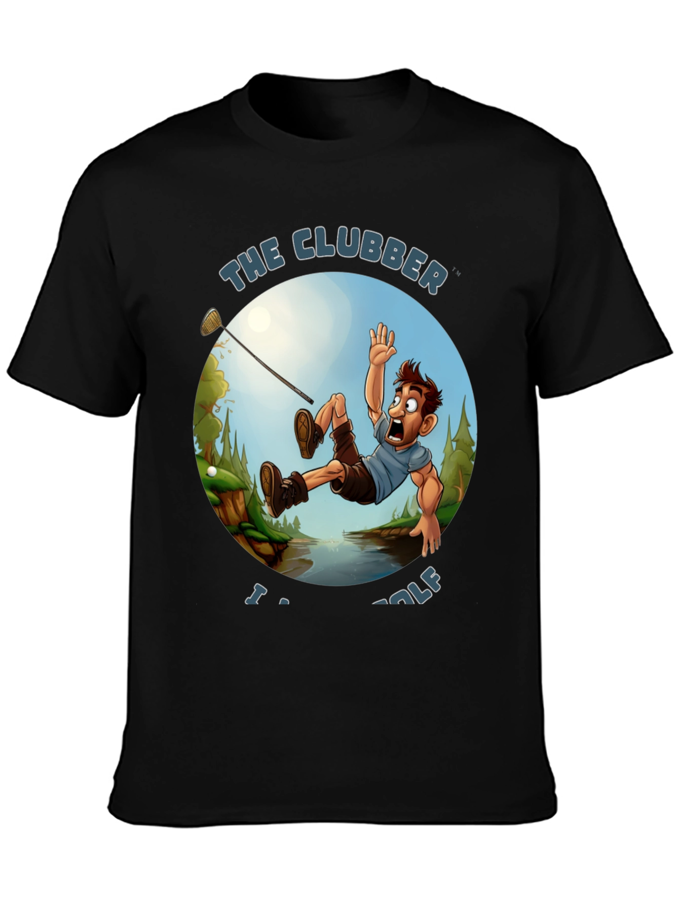 The Clubber Golf T-Shirt - Funny Graphic Tee