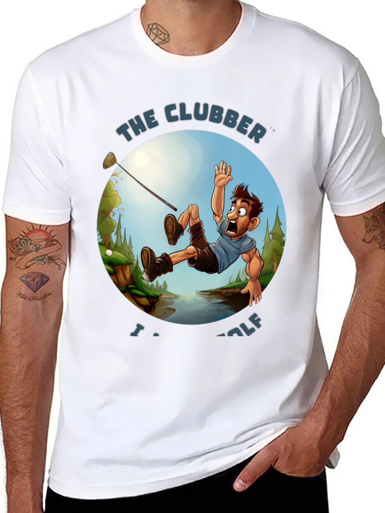 The Clubber Golf T-Shirt - Funny Graphic Tee