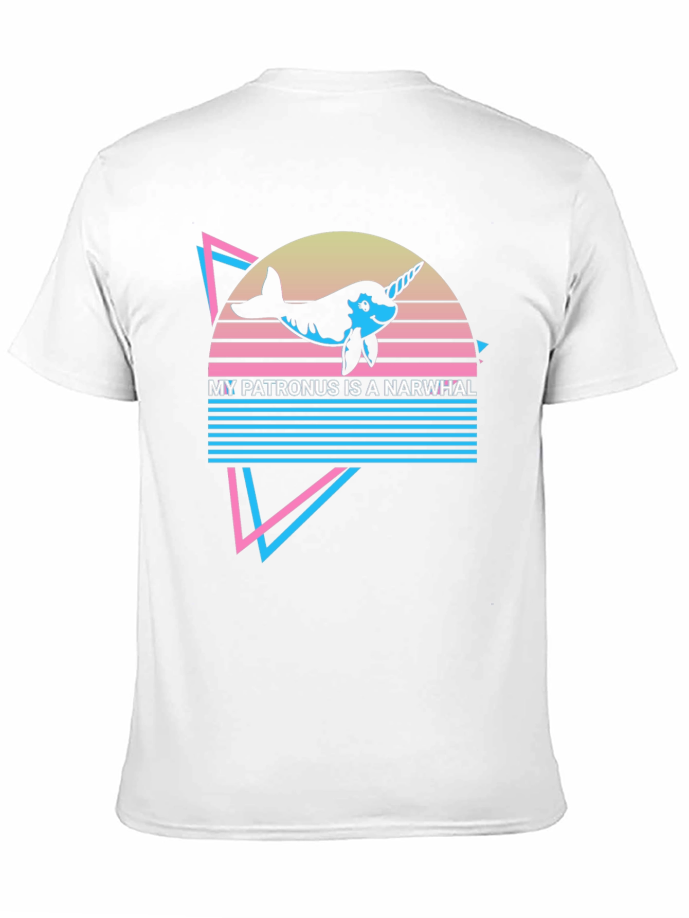 Narwhal Patronus T-Shirt - Retro Design