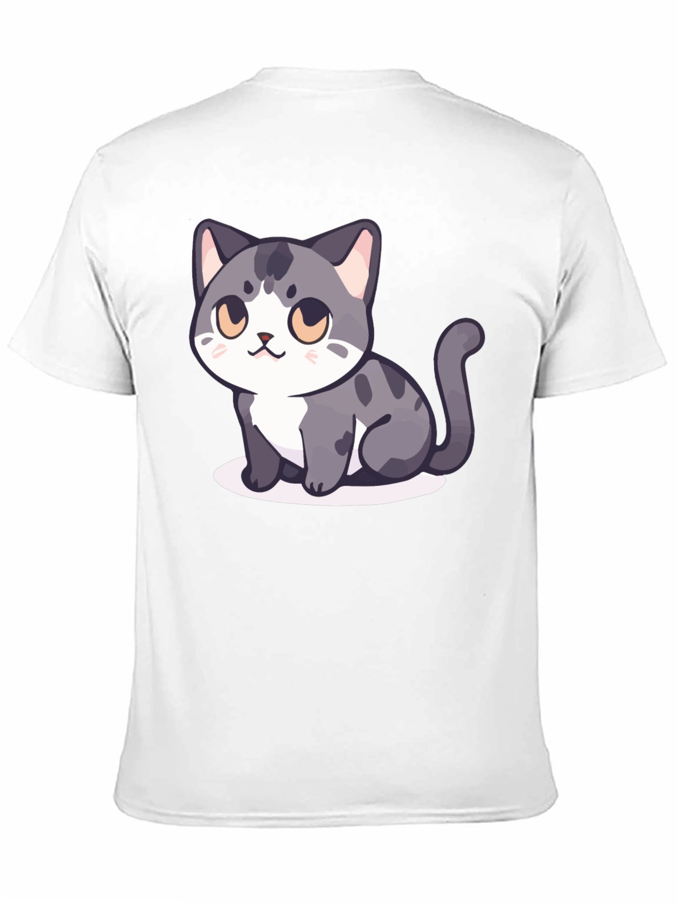 Cute Cartoon Cat Graphic T-Shirt - Stylish Unisex Tee