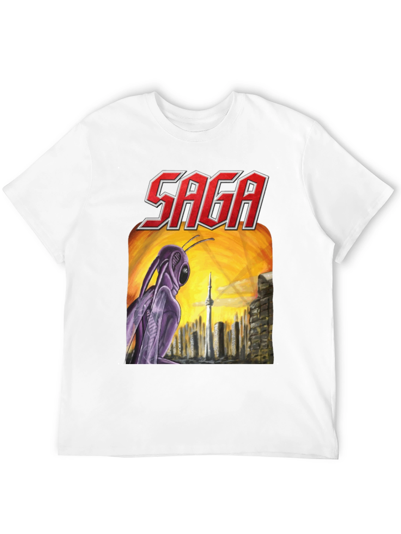 Saga Worlds Apart Album Cover T-Shirt