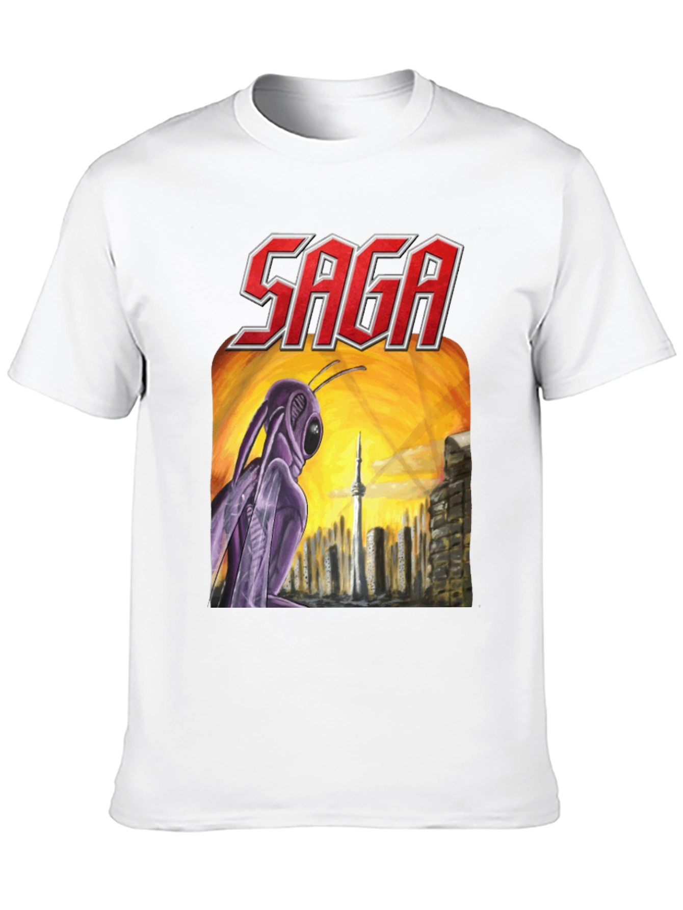 Saga Worlds Apart Album Cover T-Shirt