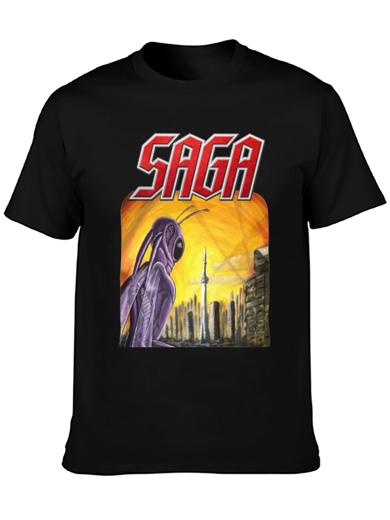 Saga Worlds Apart Album Cover T-Shirt