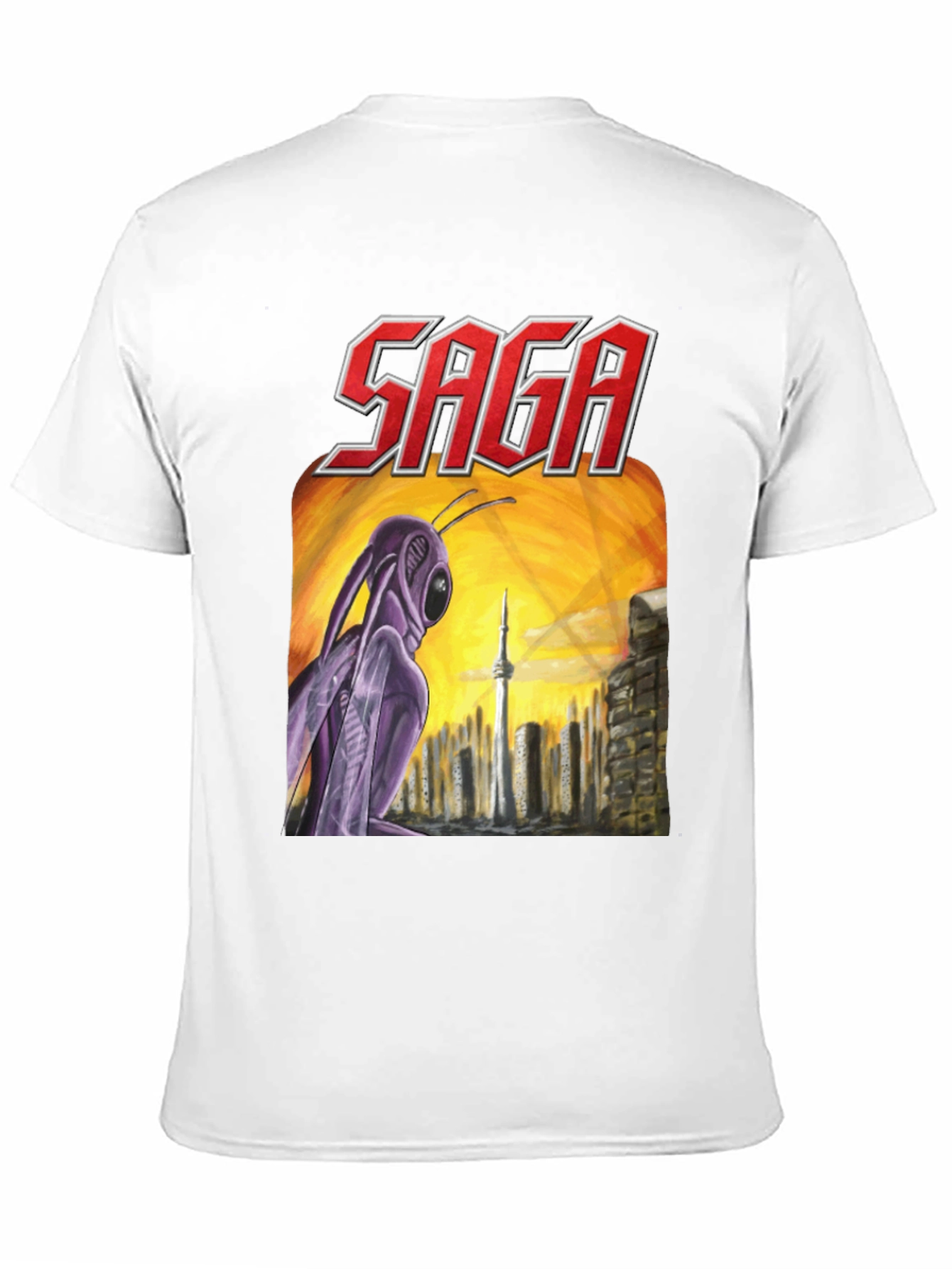 Saga Worlds Apart Album Cover T-Shirt
