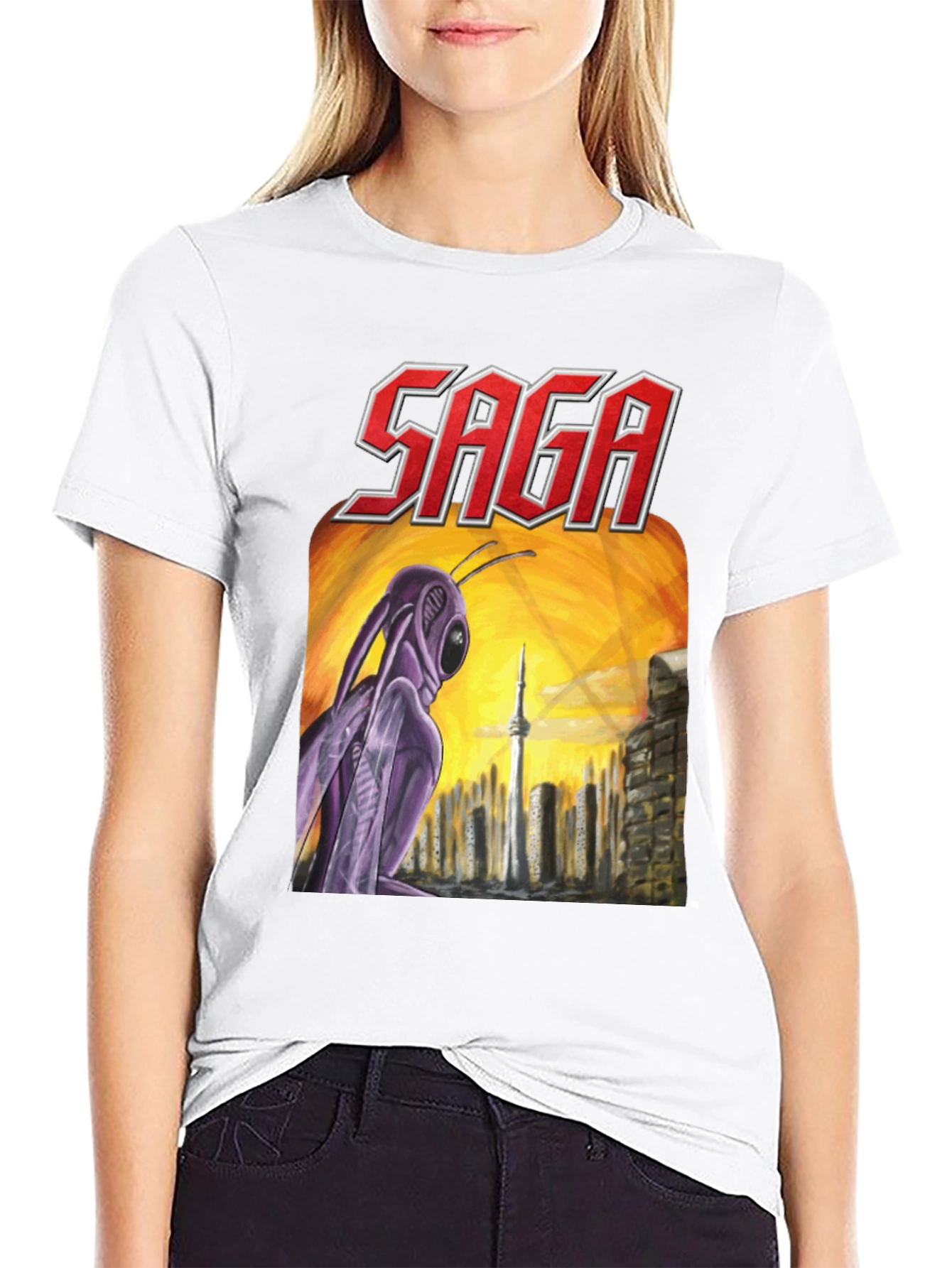 Saga Worlds Apart Album Cover T-Shirt