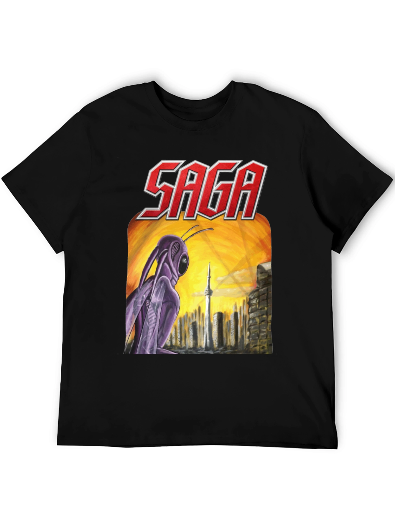 Saga Worlds Apart Album Cover T-Shirt