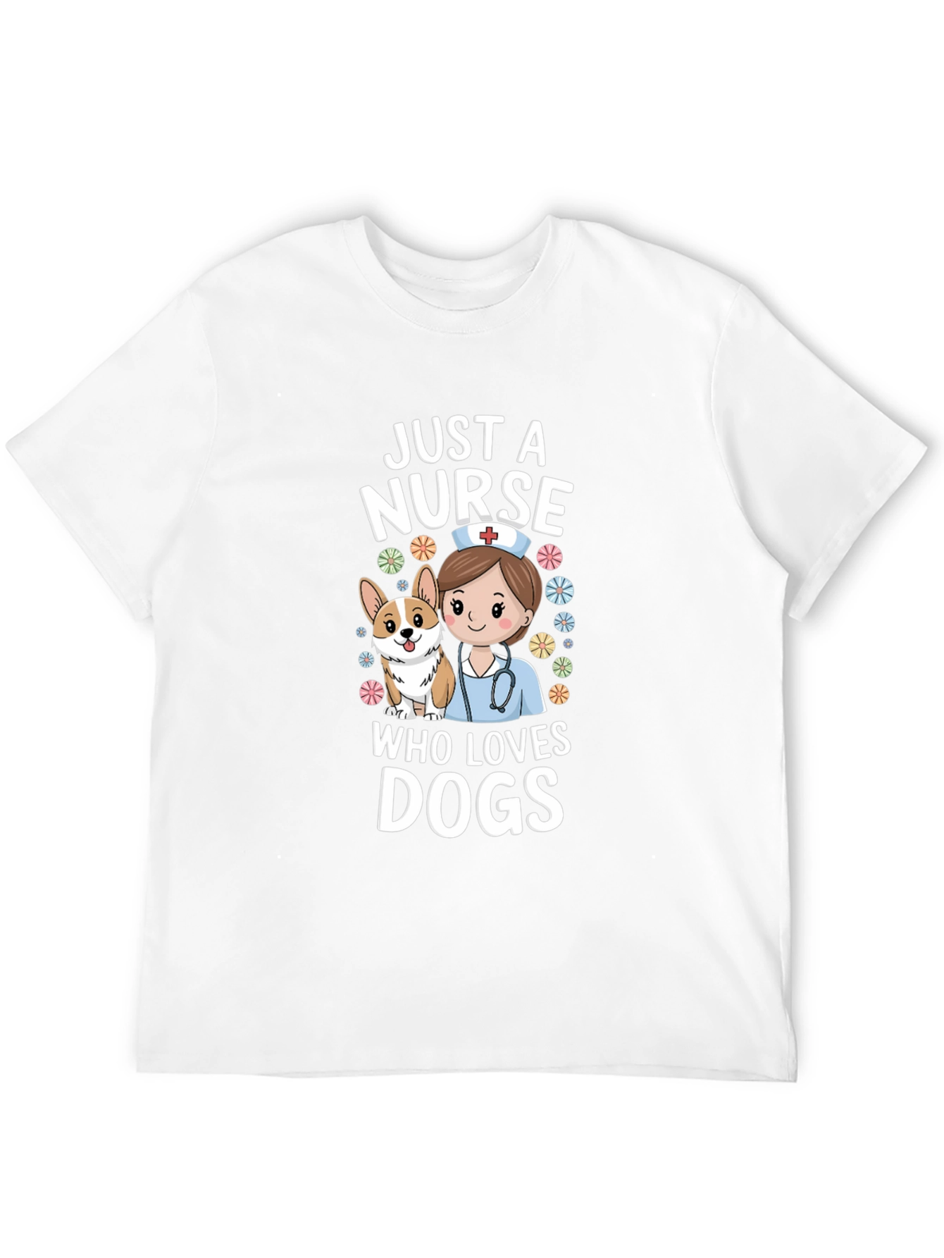 Nurse and Dog Lover Graphic T-Shirt