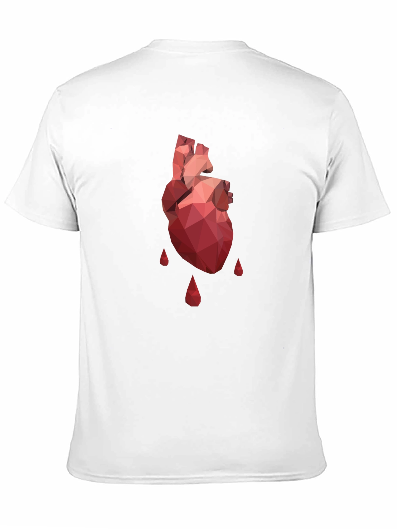 Geometric Heart T-Shirt - Modern Graphic Tee