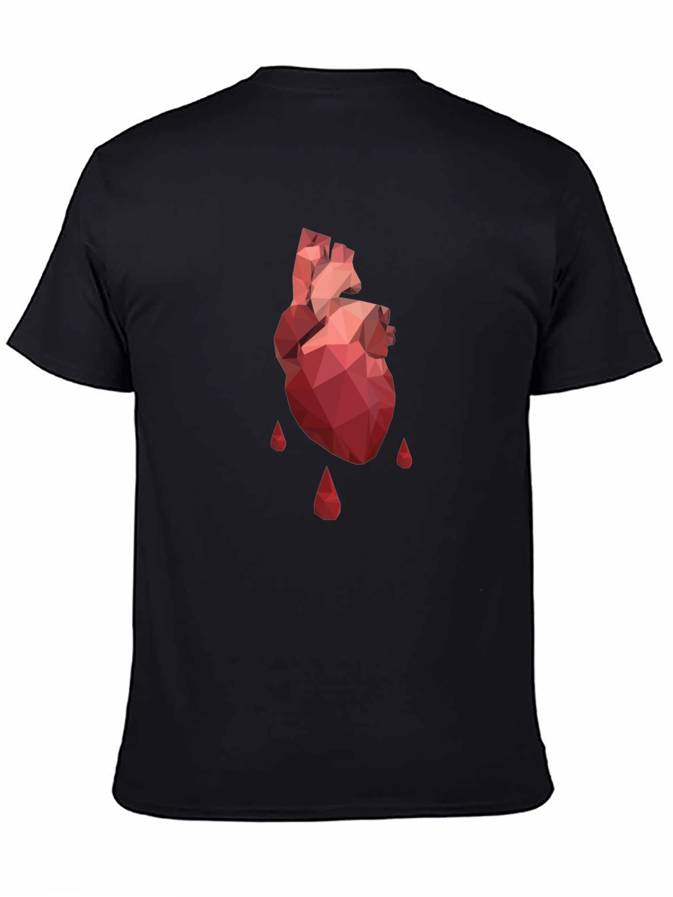 Geometric Heart T-Shirt - Modern Graphic Tee