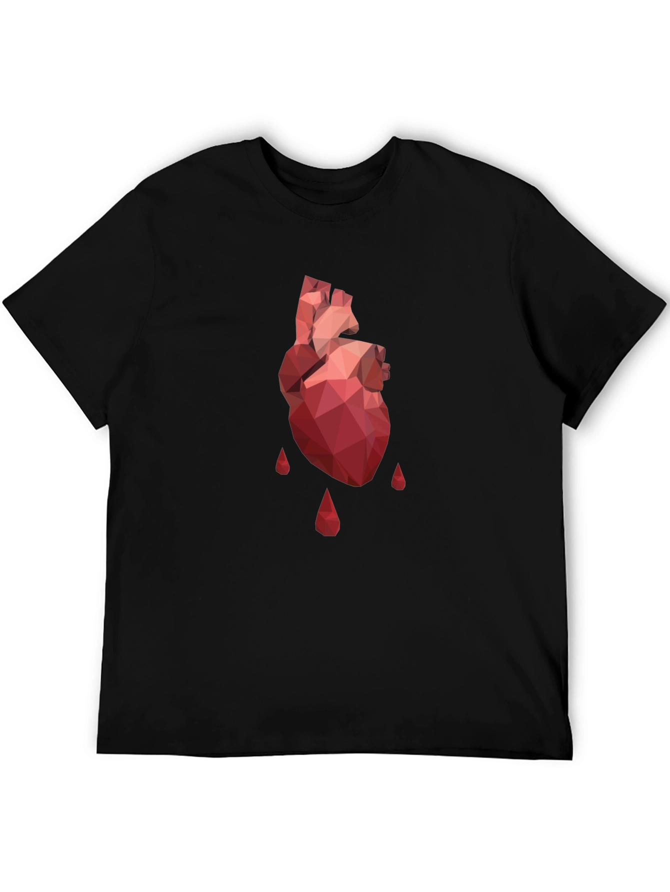 Geometric Heart T-Shirt - Modern Graphic Tee