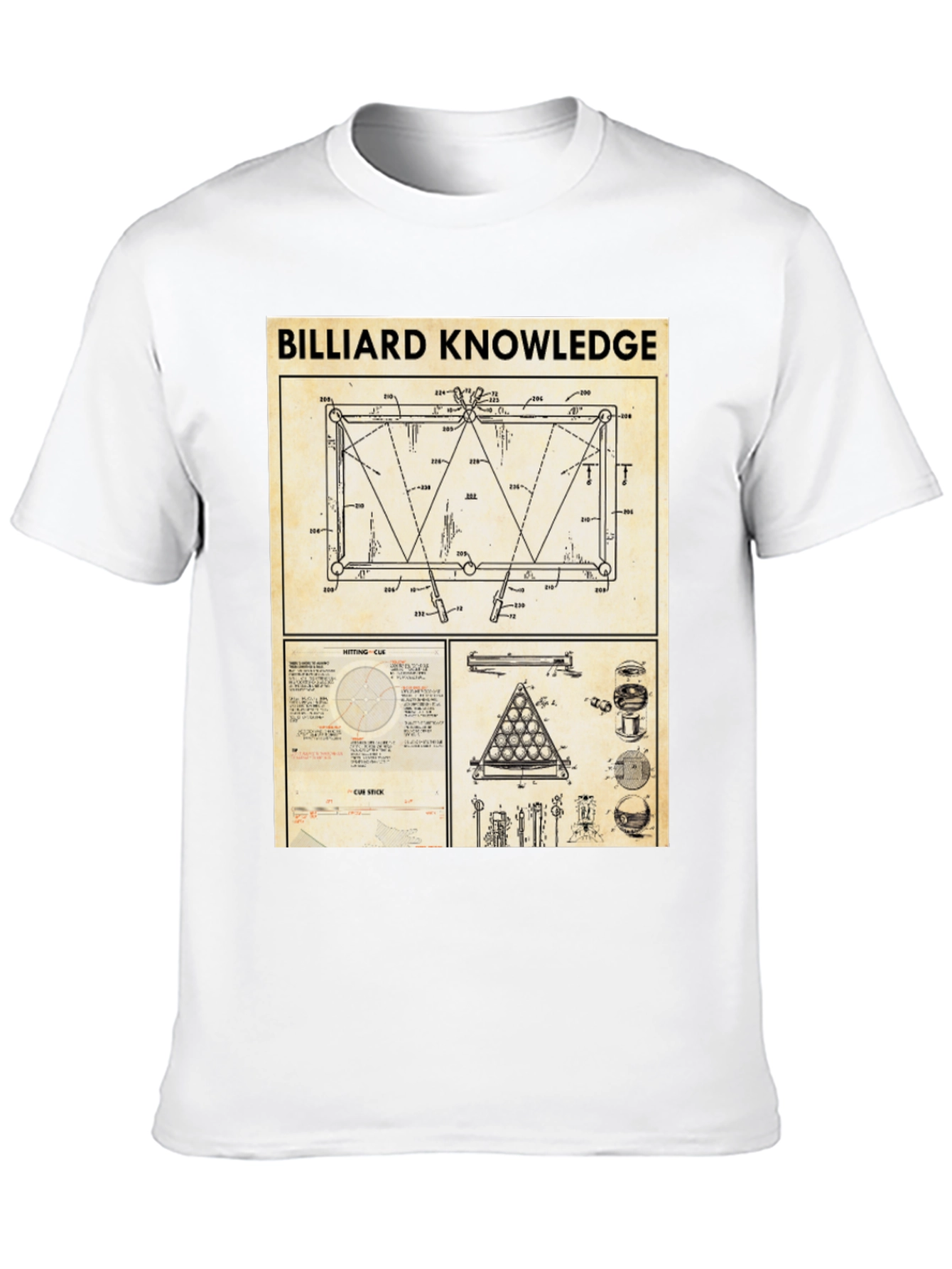 Billiard Knowledge Graphic T-Shirt