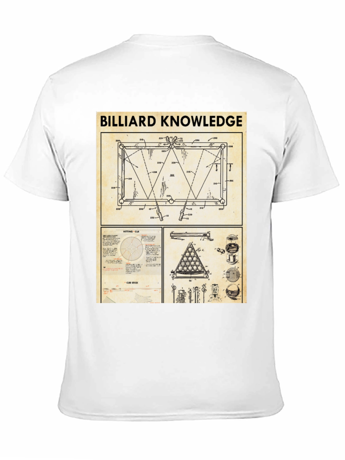 Billiard Knowledge Graphic T-Shirt