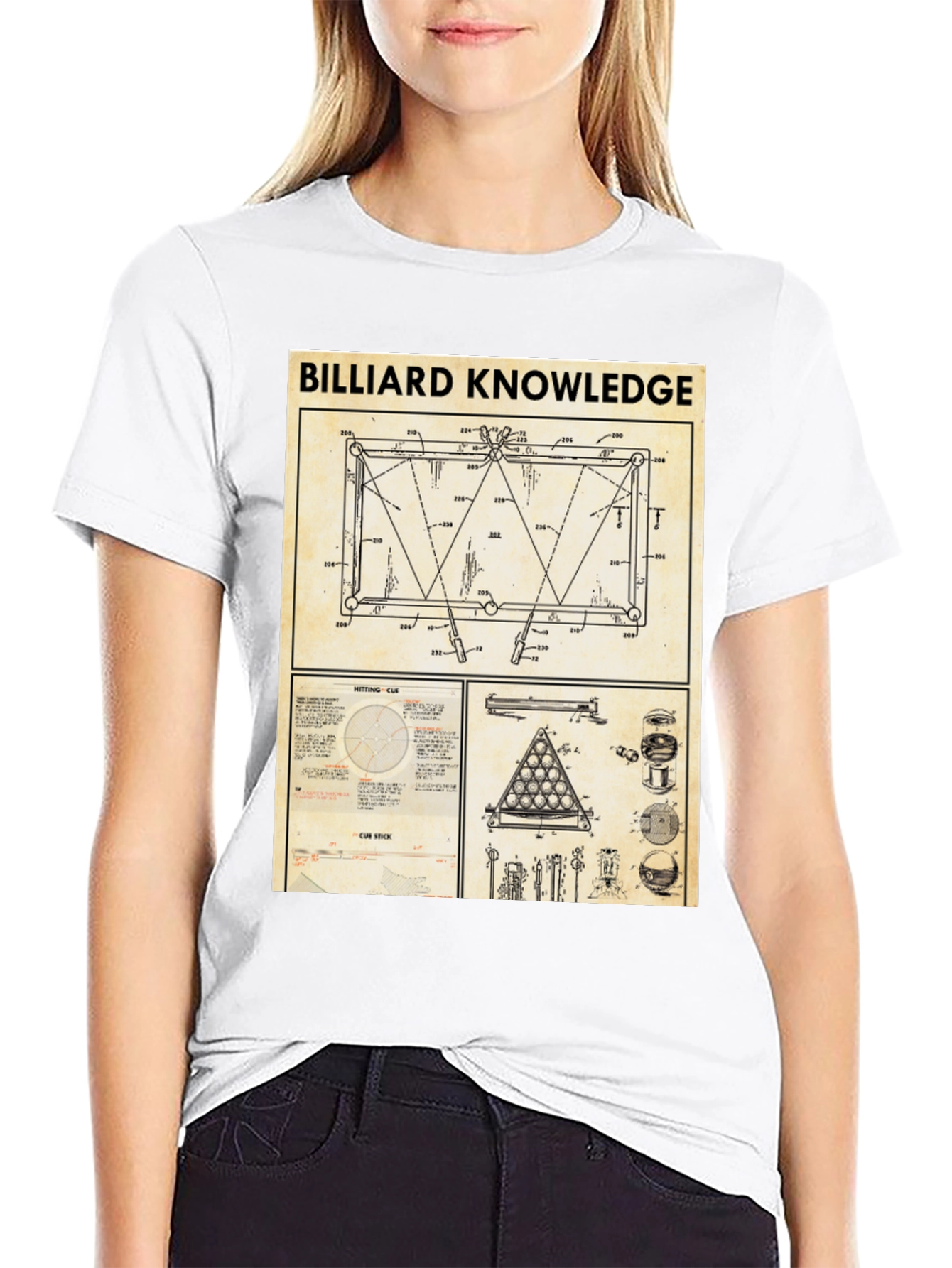 Billiard Knowledge Graphic T-Shirt