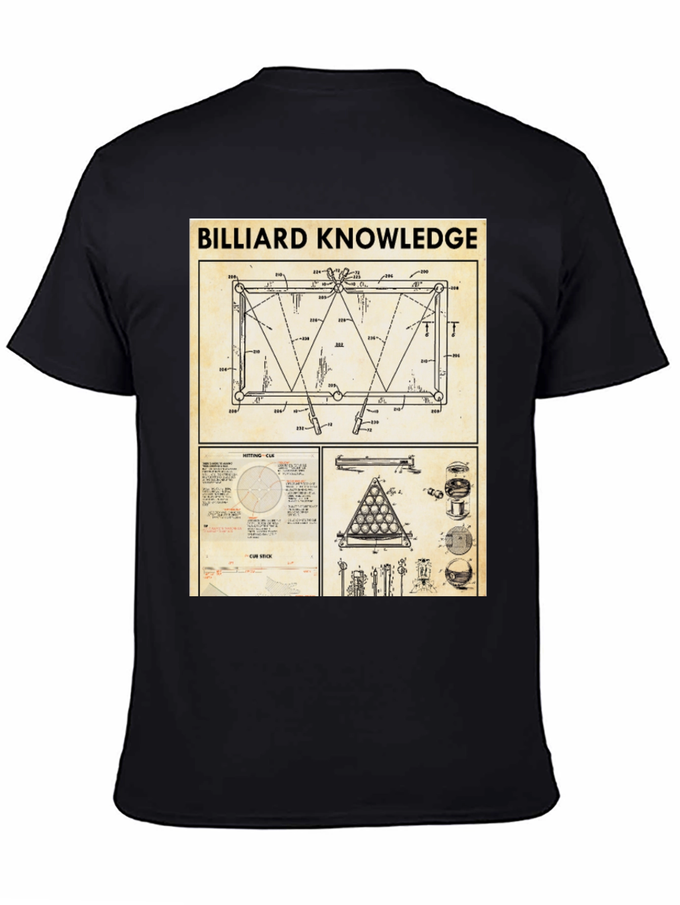 Billiard Knowledge Graphic T-Shirt