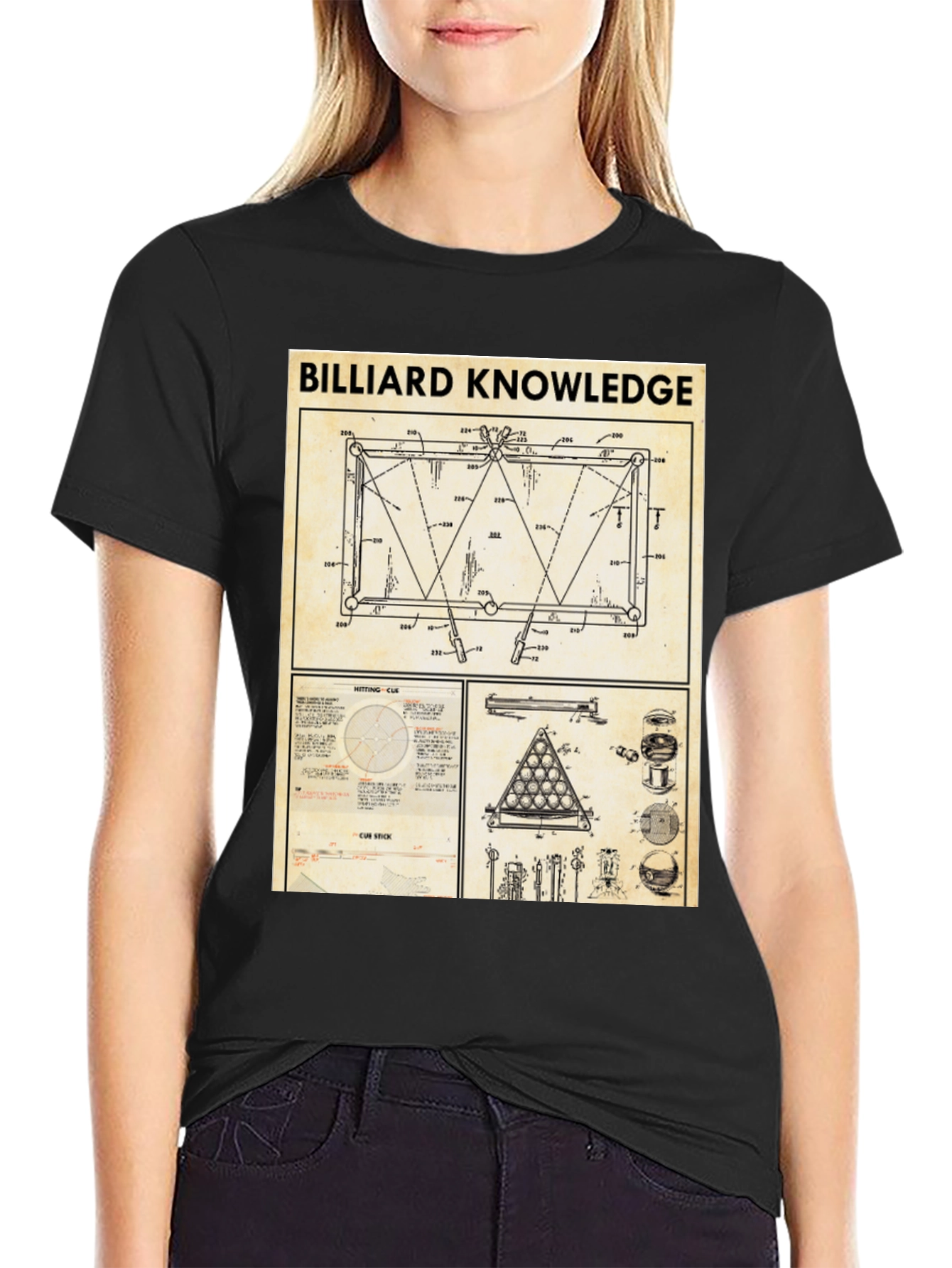 Billiard Knowledge Graphic T-Shirt