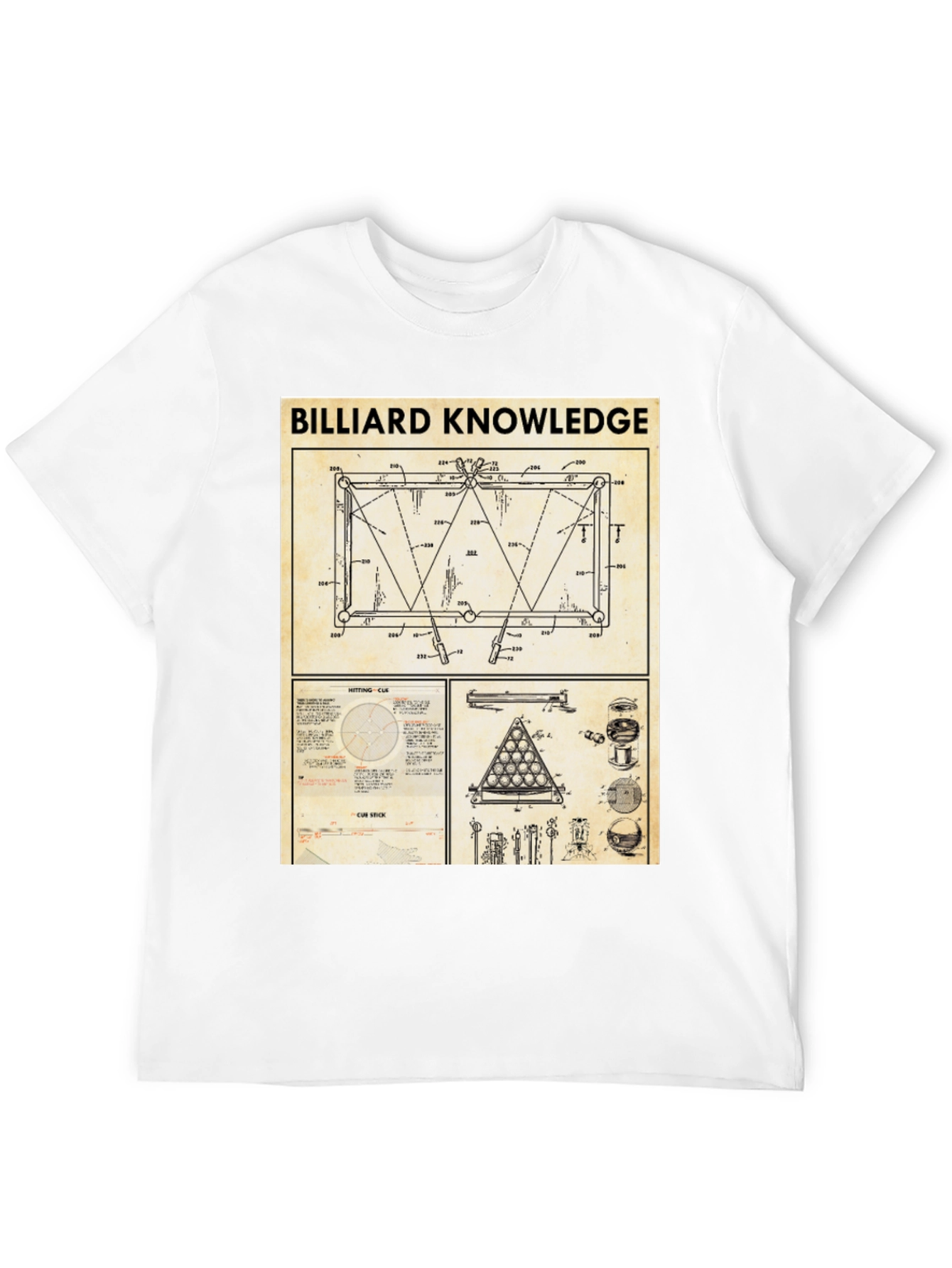 Billiard Knowledge Graphic T-Shirt