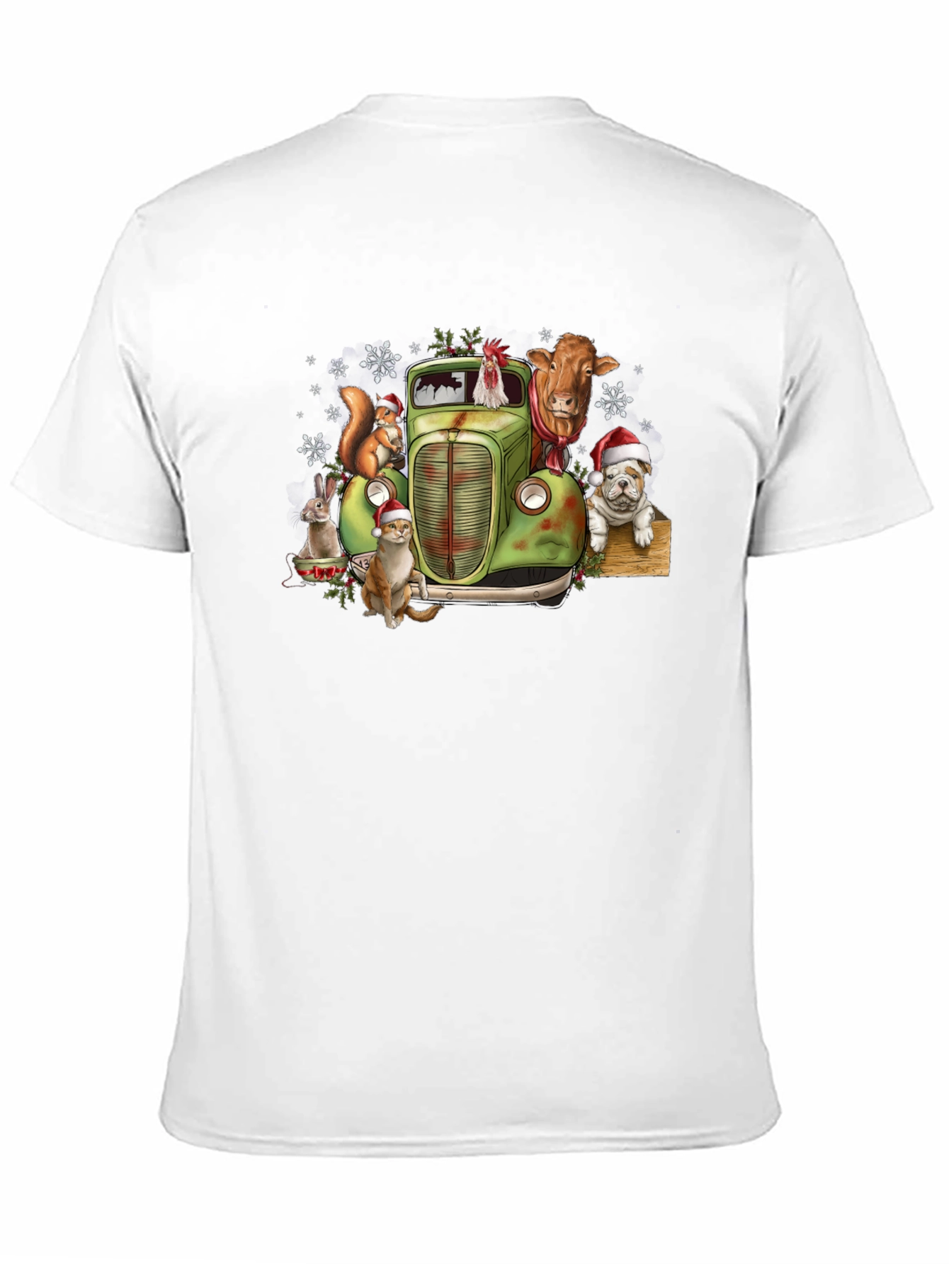 Festive Farm Animal Truck Graphic Tee