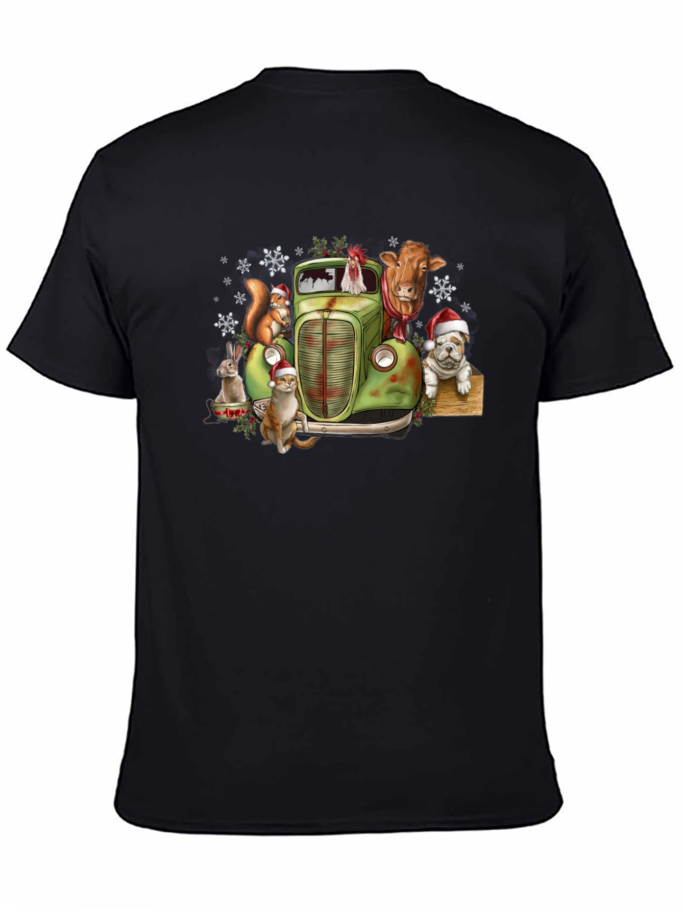 Festive Farm Animal Truck Graphic Tee