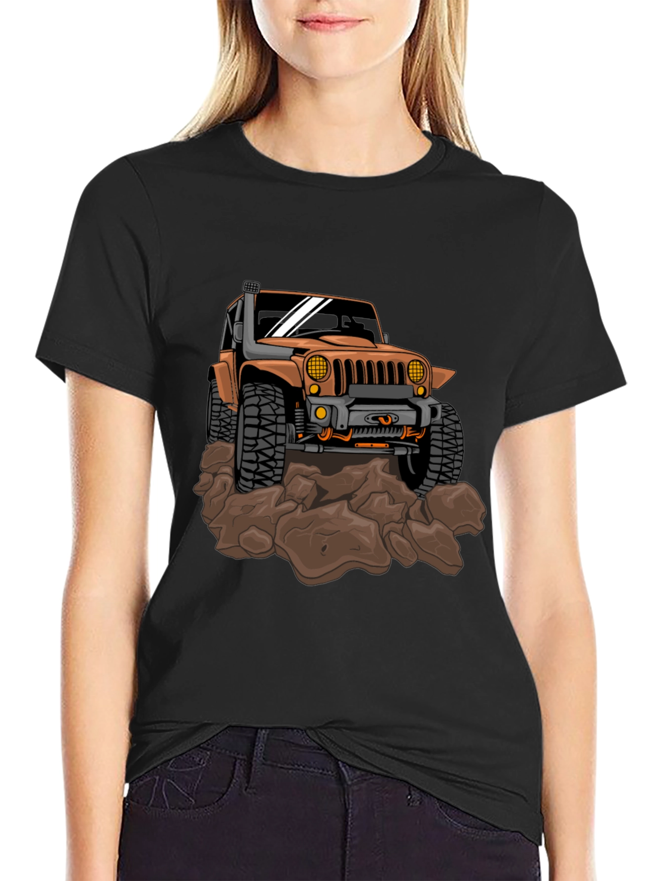 Off-Road Jeep Graphic Tee - Black