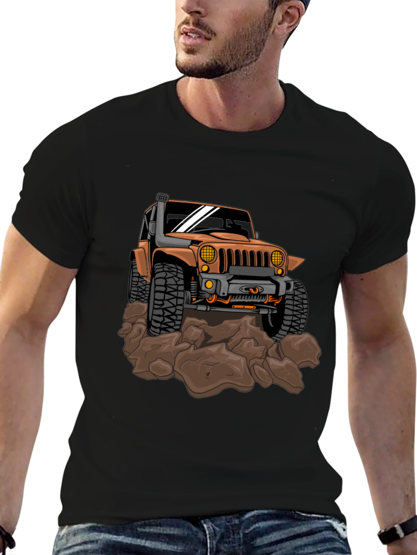 Off-Road Jeep Graphic Tee - Black