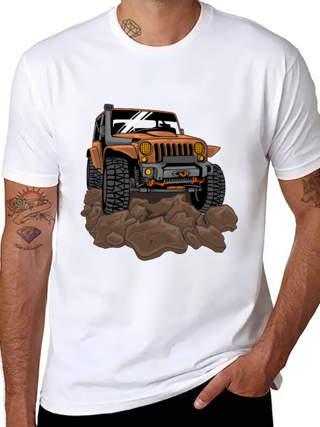 Off-Road Jeep Graphic Tee - Black