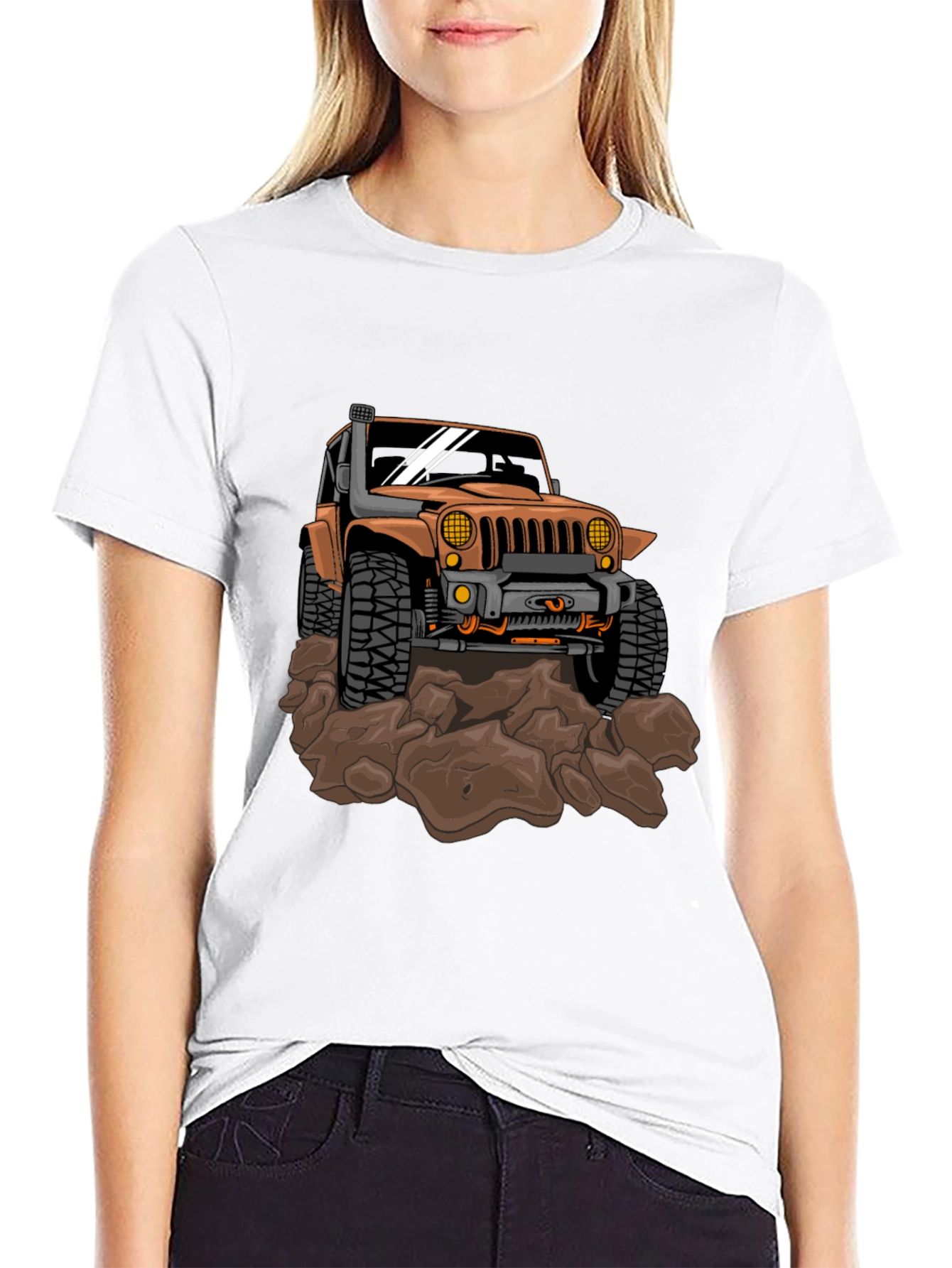 Off-Road Jeep Graphic Tee - Black