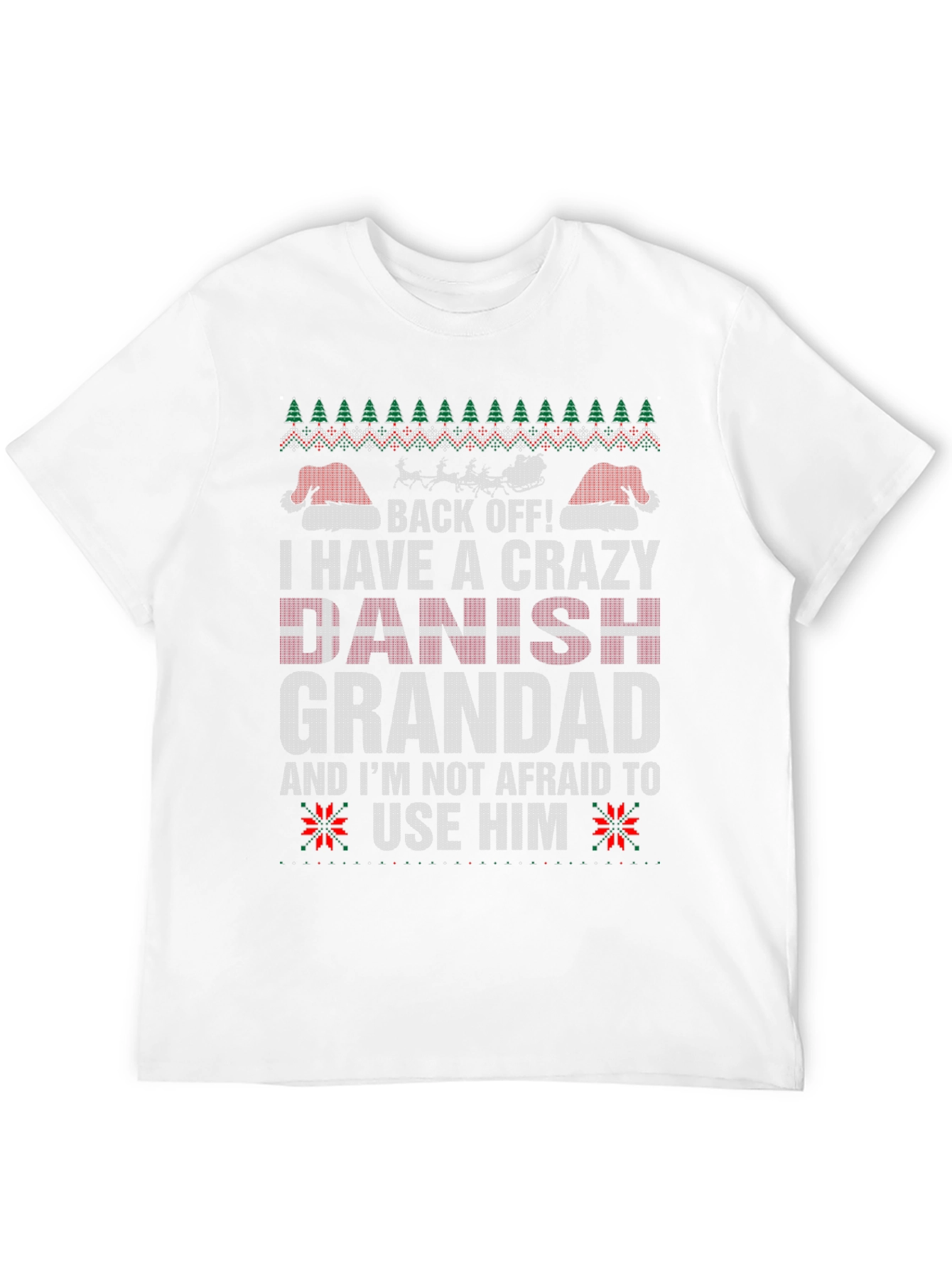 Crazy Danish Grandad Christmas T-Shirt