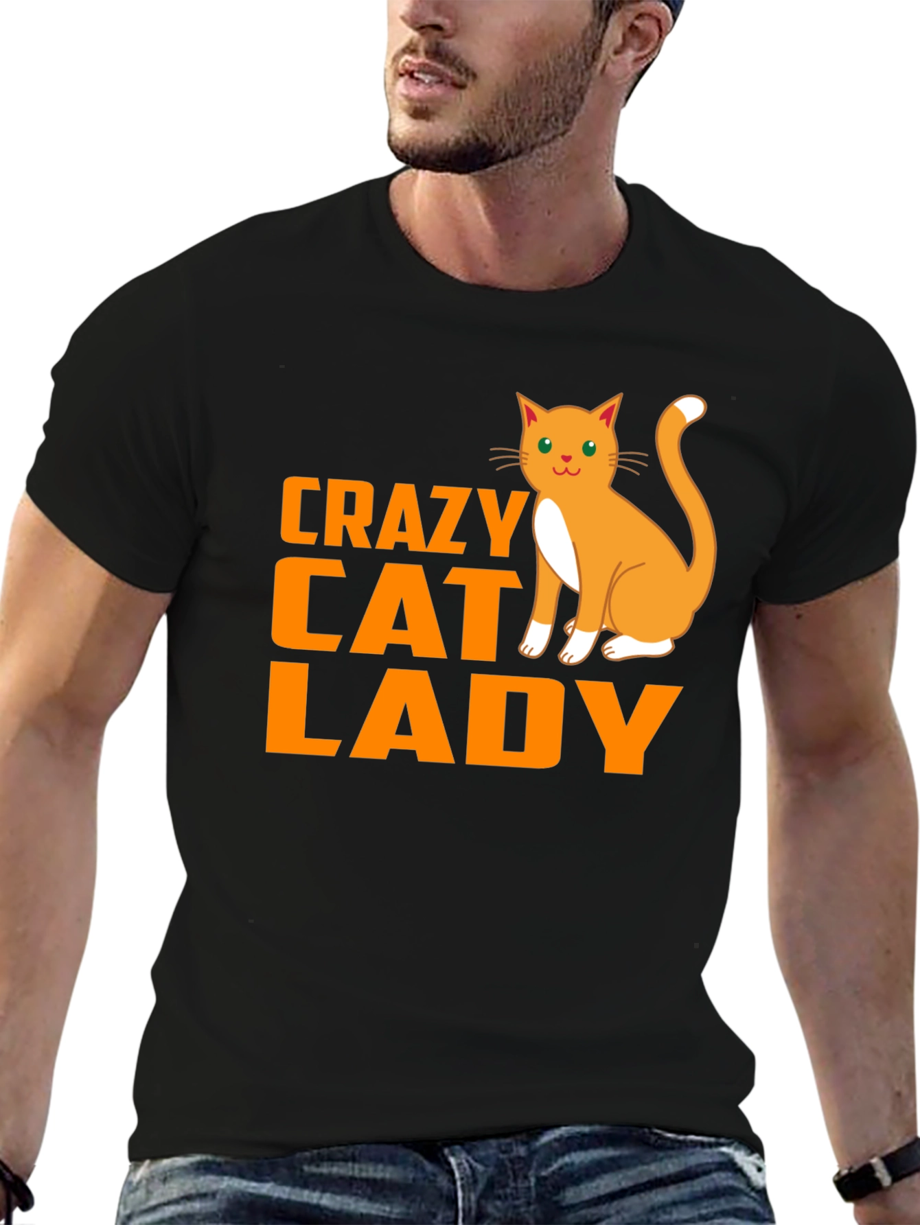 Crazy Cat Lady Black T-Shirt