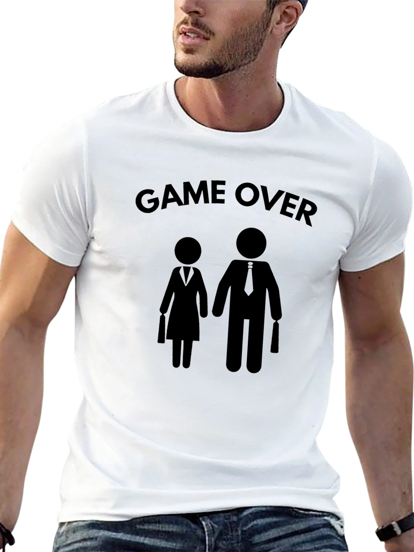 Game Over Marriage T-Shirt - Funny Newlywed Tee