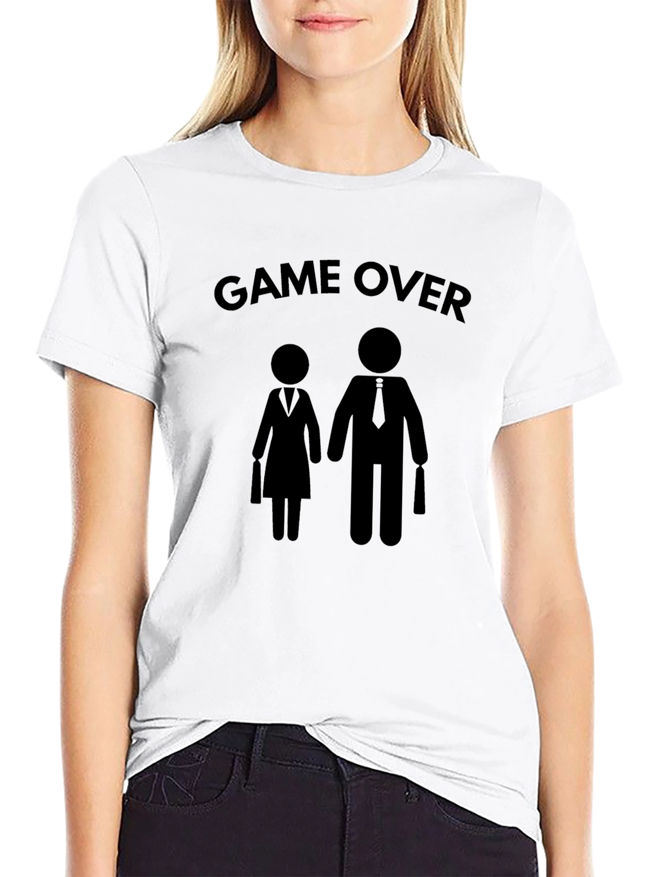Game Over Marriage T-Shirt - Funny Newlywed Tee