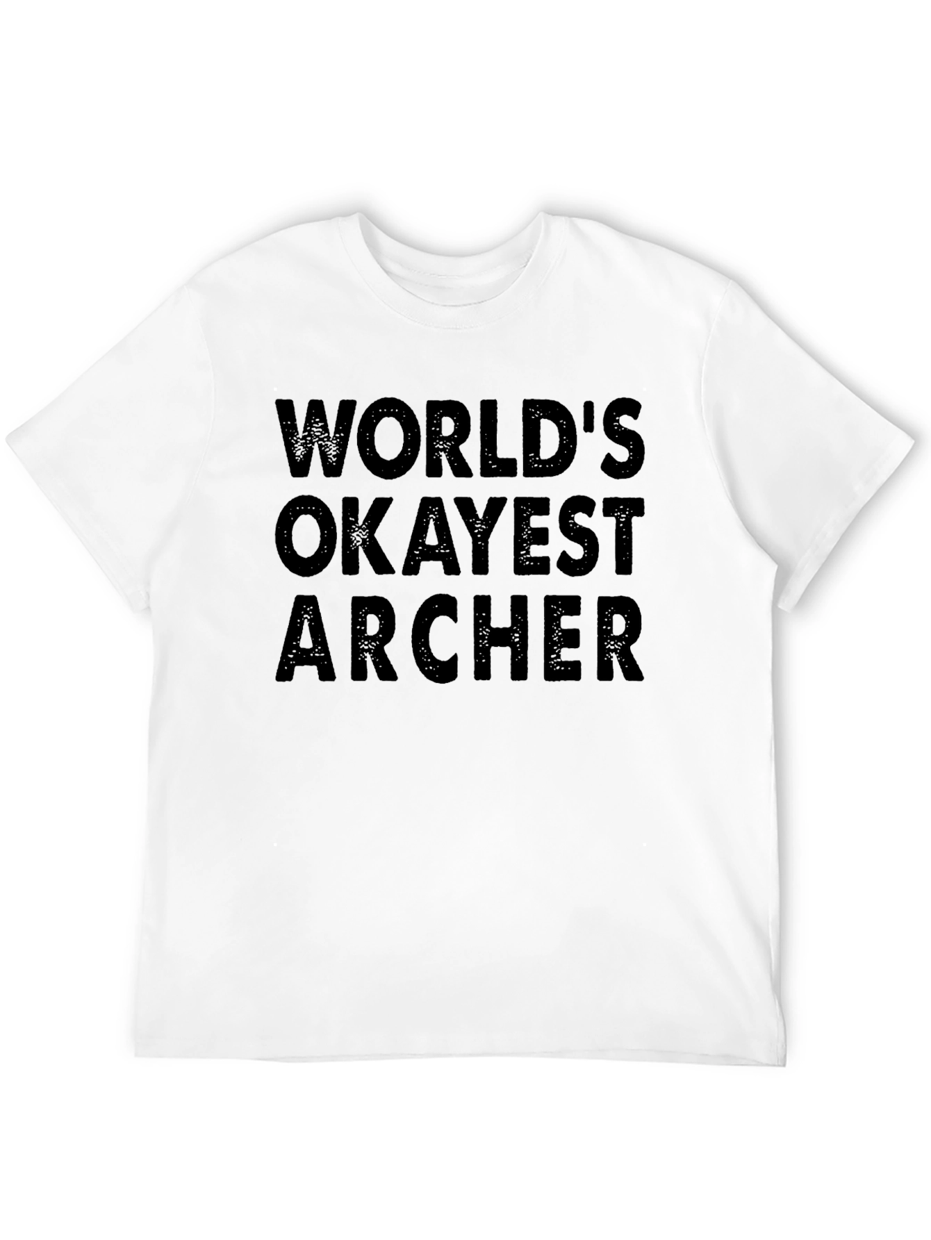 Worlds Okayest Archer T-Shirt Funny Archery Tee