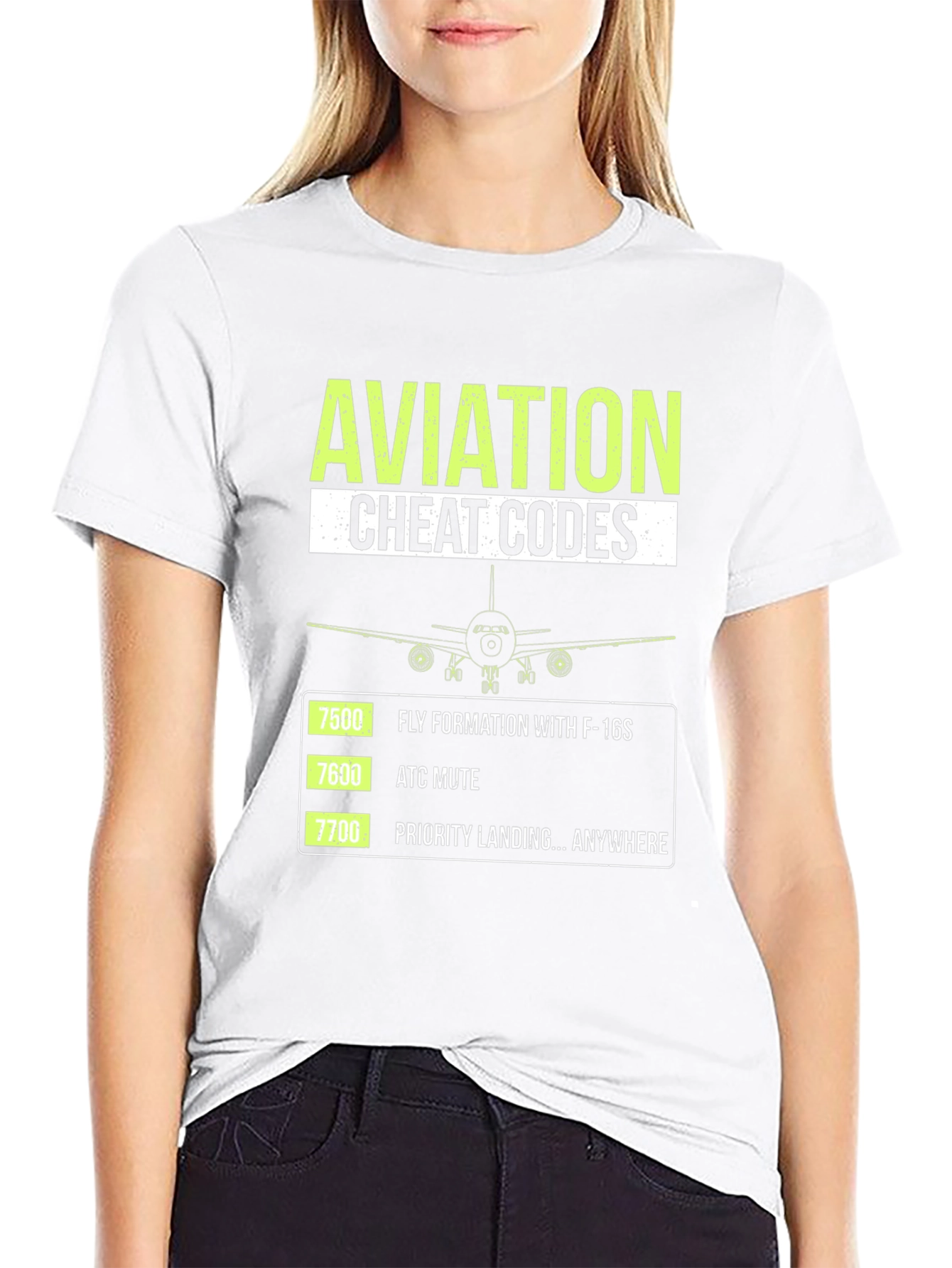 Aviation Cheat Codes Graphic T-Shirt