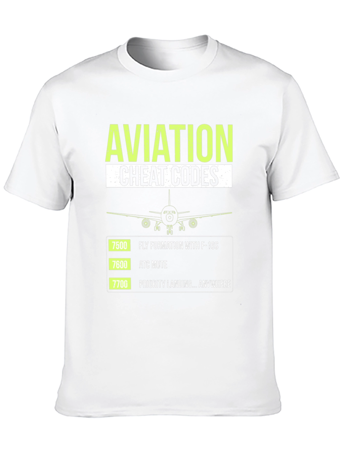 Aviation Cheat Codes Graphic T-Shirt
