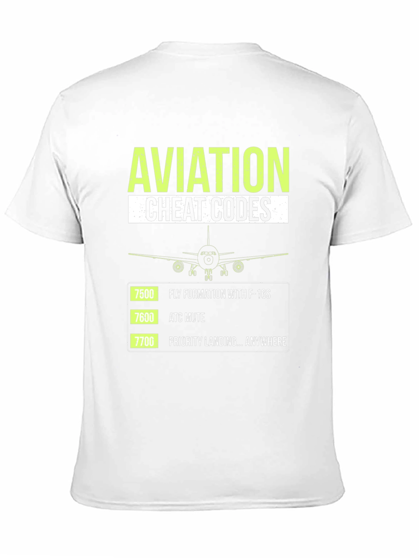 Aviation Cheat Codes Graphic T-Shirt