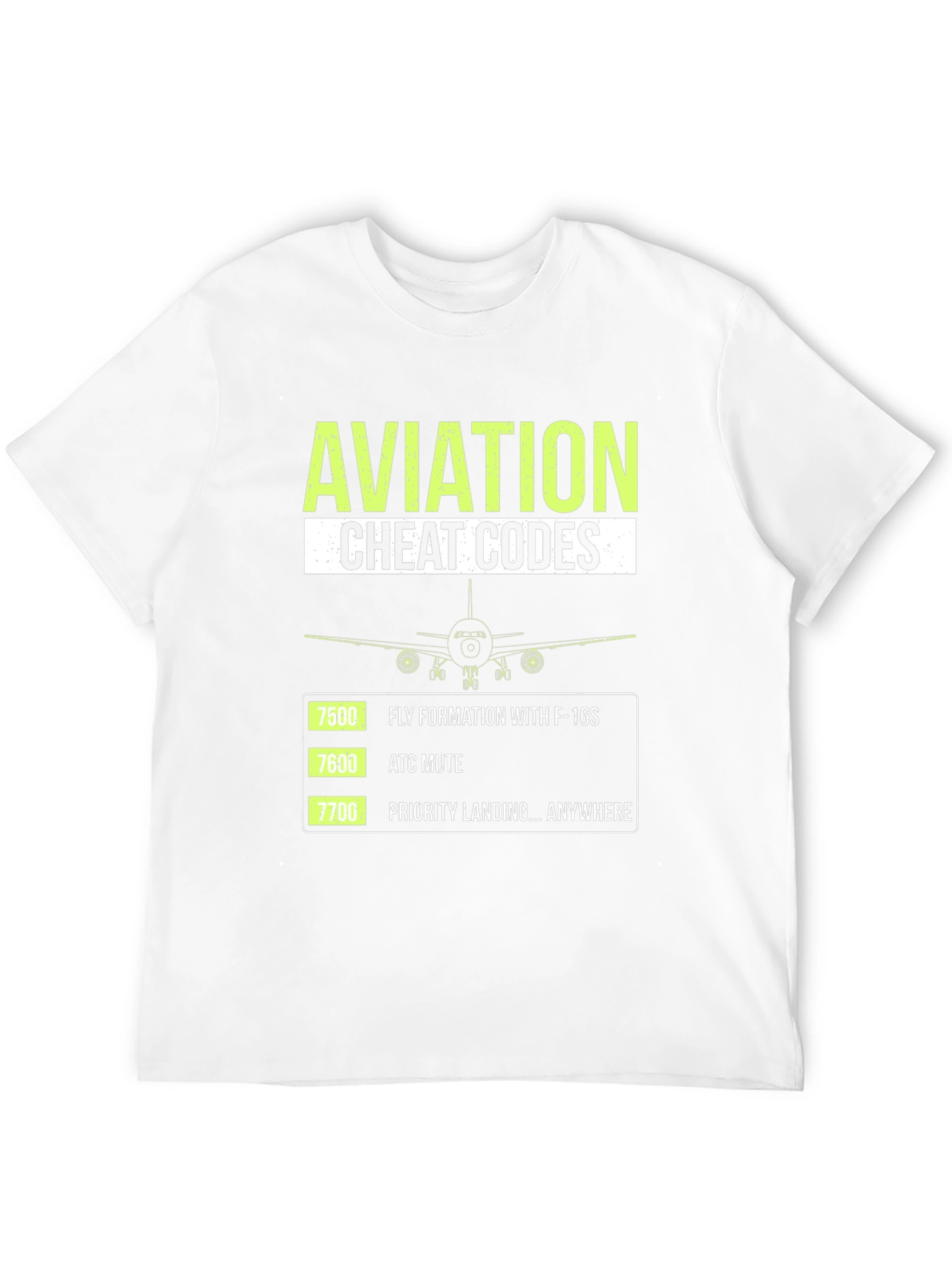 Aviation Cheat Codes Graphic T-Shirt