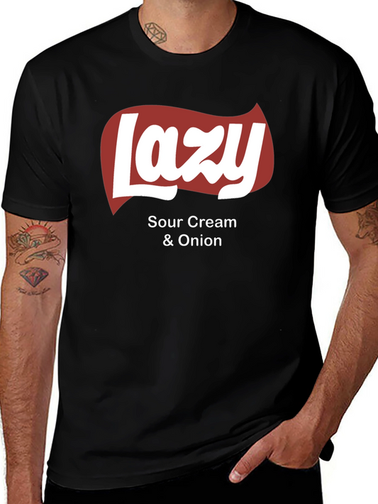 Lazy Sour Cream & Onion T-Shirt - Novelty Food Tee