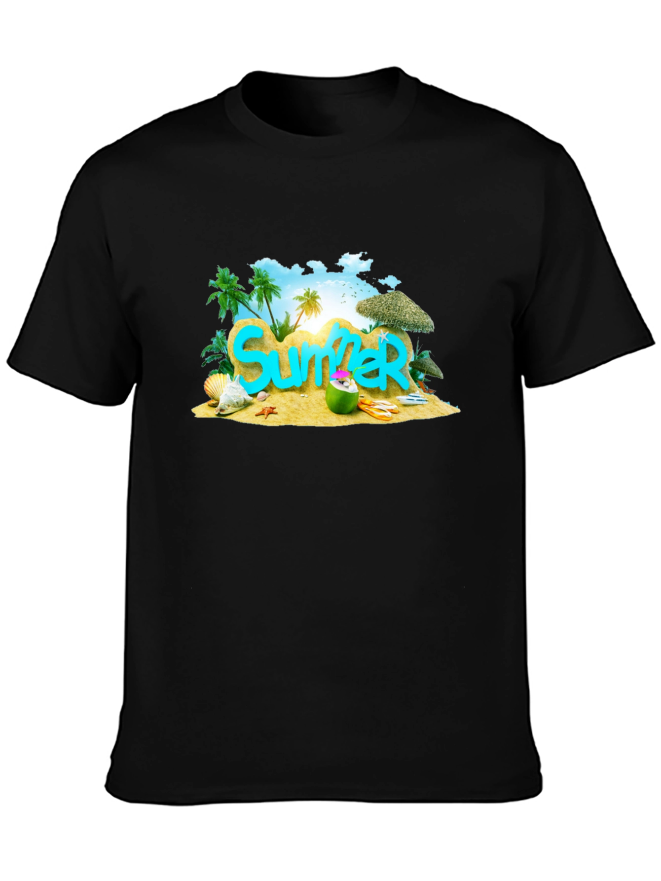 Summer Beach Graphic T-Shirt