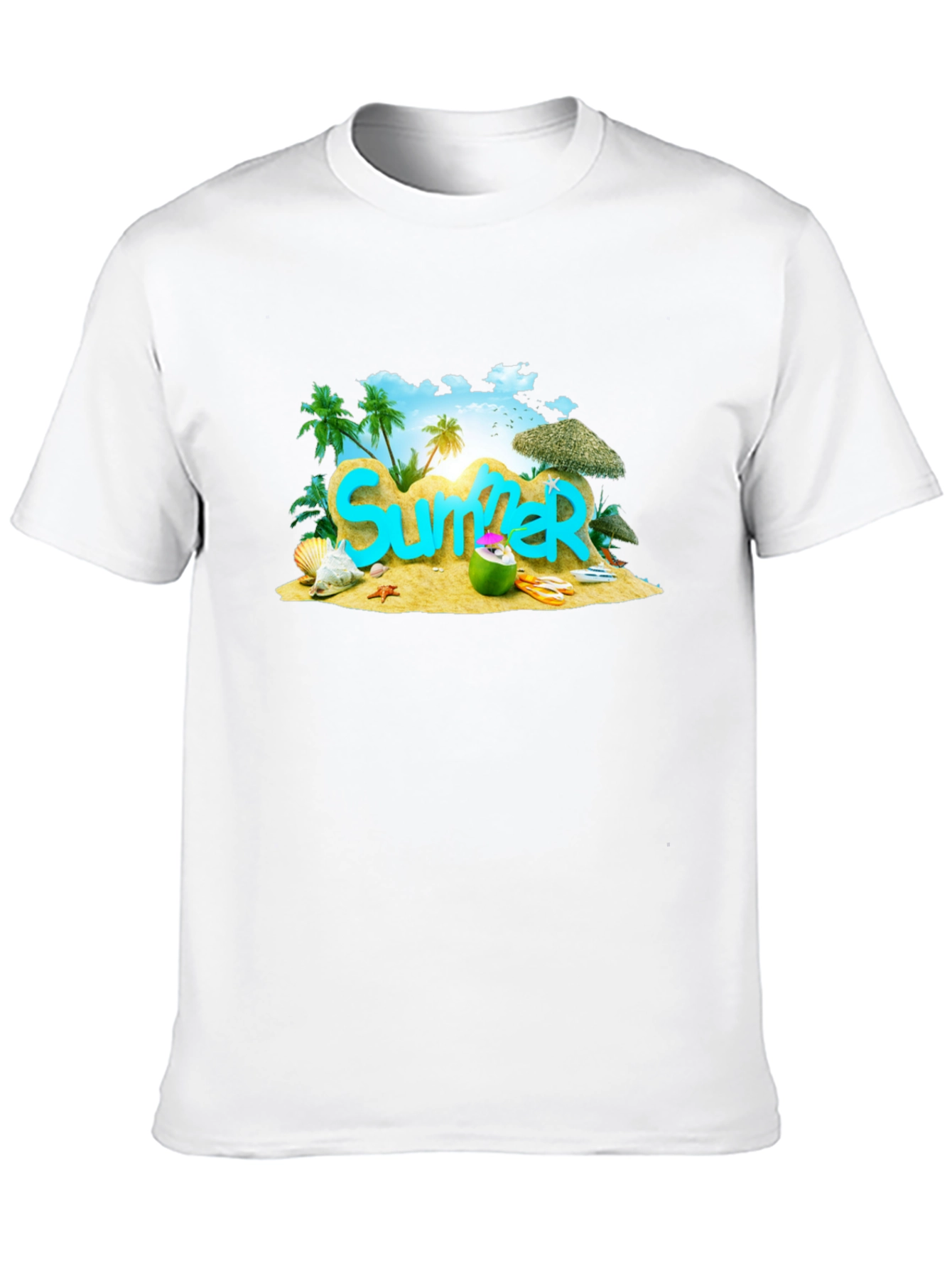 Summer Beach Graphic T-Shirt