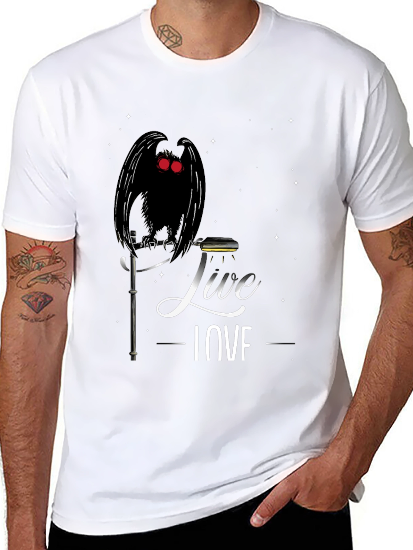 Mothman Live Love Graphic Tee
