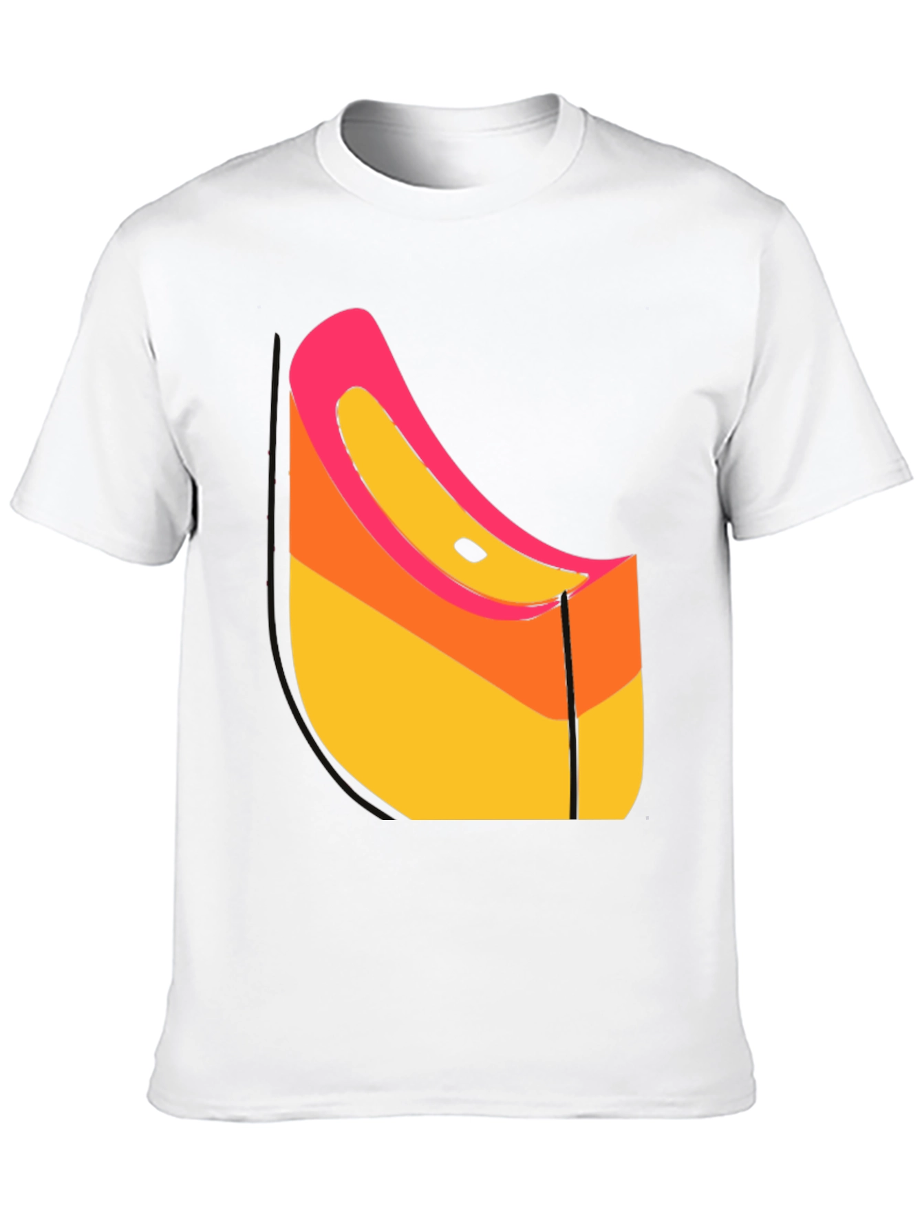 Abstract Graphic Black T-Shirt