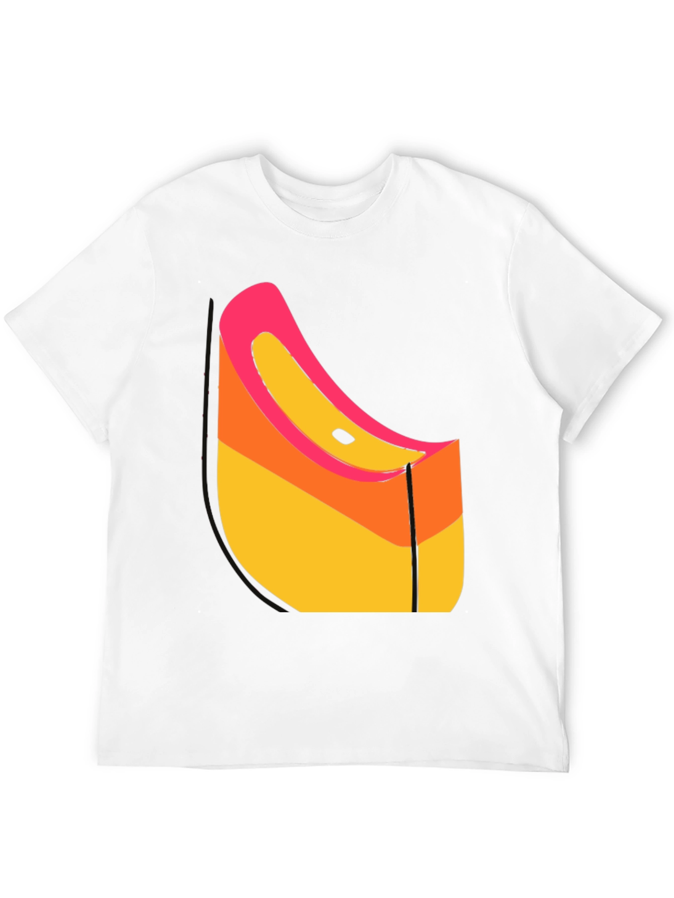 Abstract Graphic Black T-Shirt