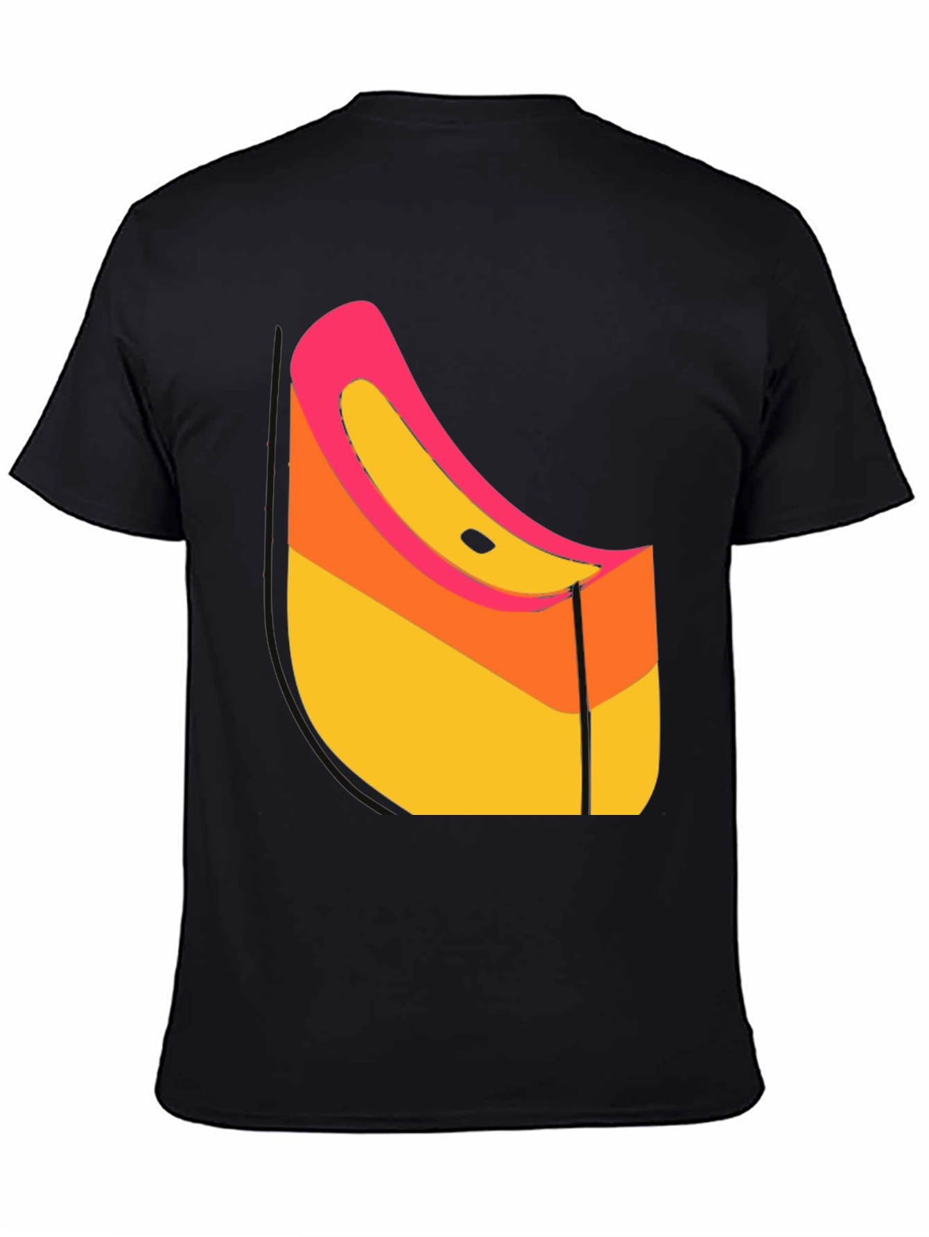 Abstract Graphic Black T-Shirt