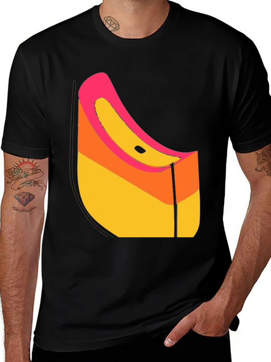 Abstract Graphic Black T-Shirt