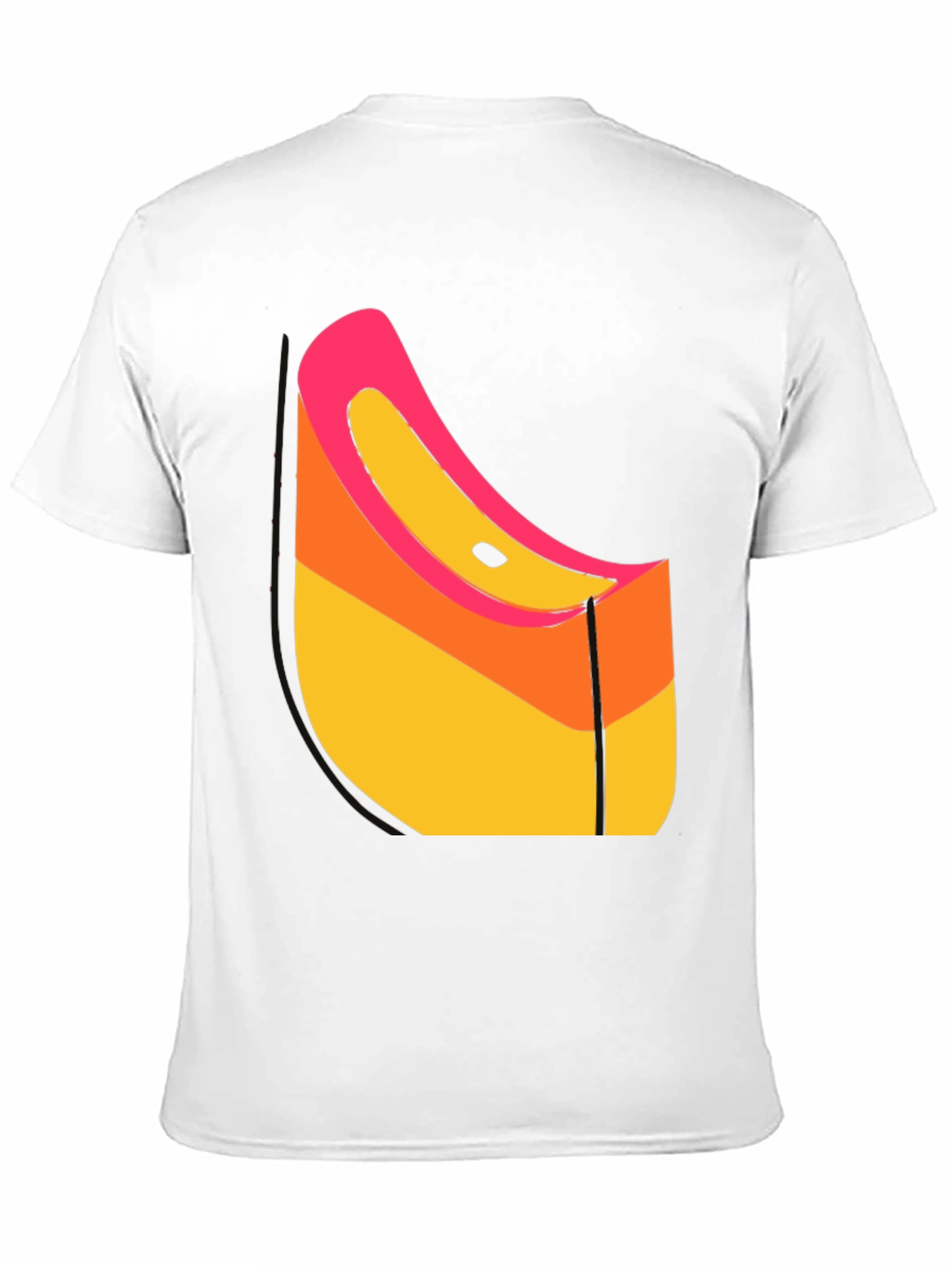 Abstract Graphic Black T-Shirt