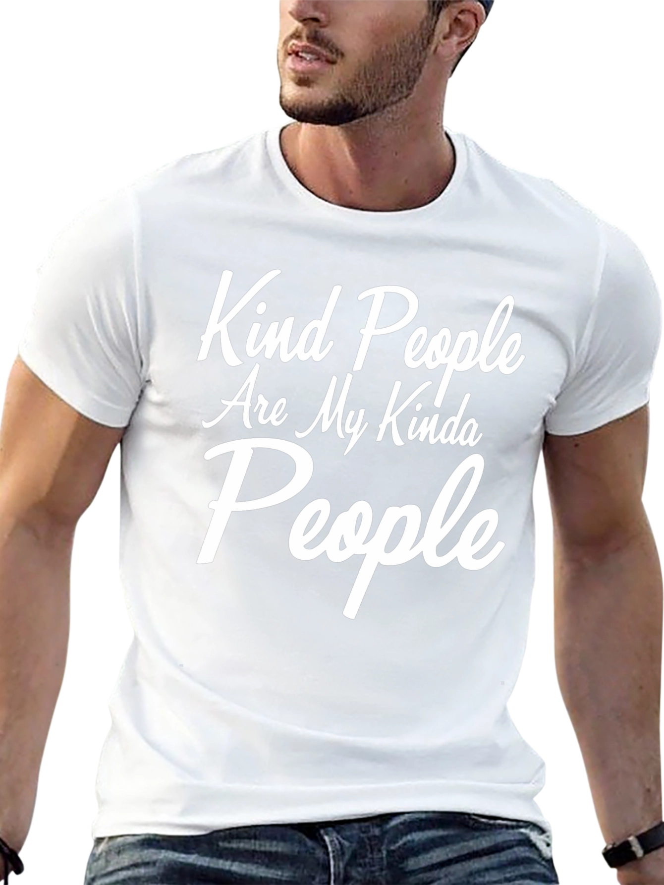 Kind People Graphic Tee - Soft Black T-Shirt