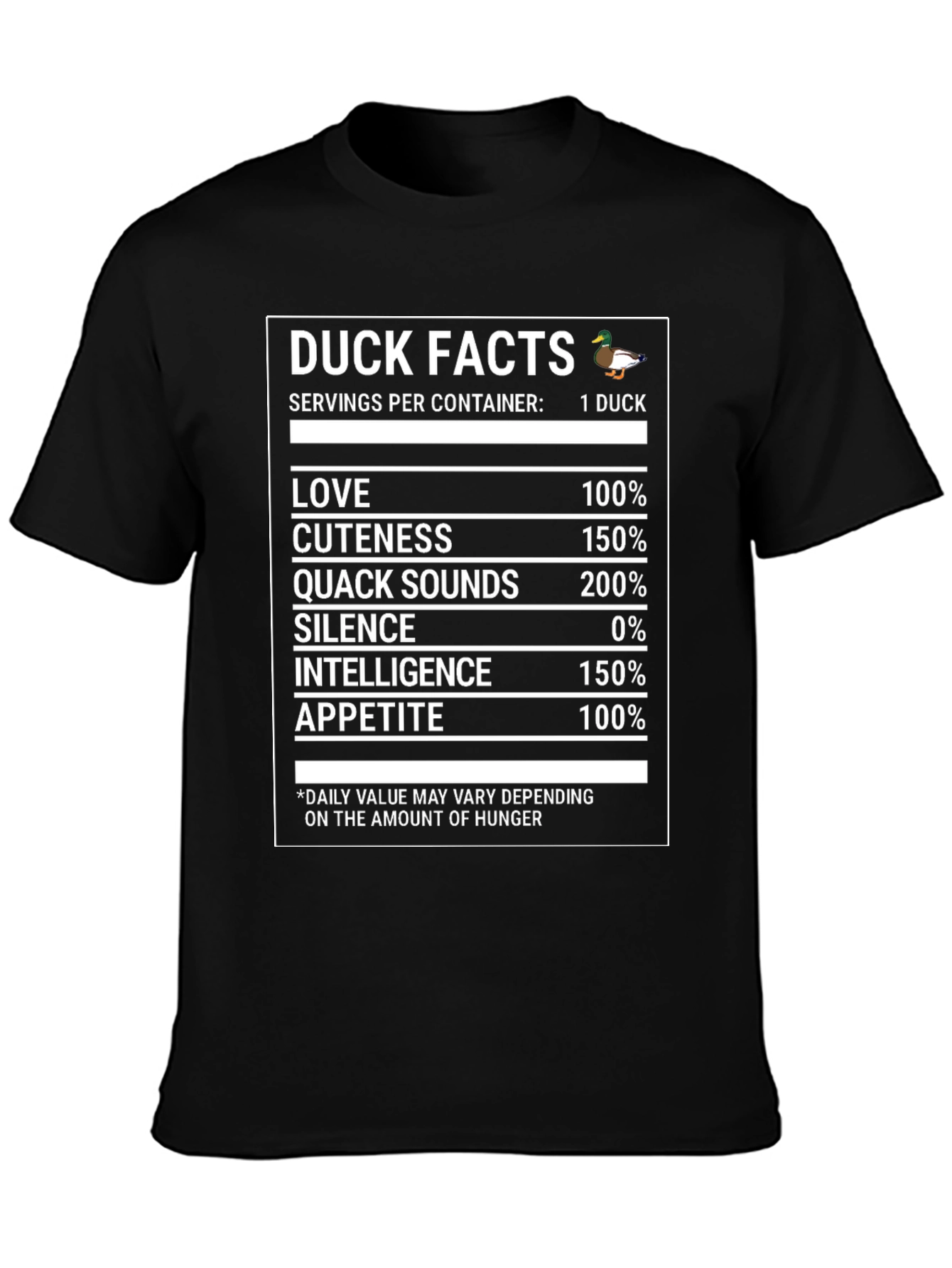 Duck Facts T-Shirt - Funny Novelty Tee